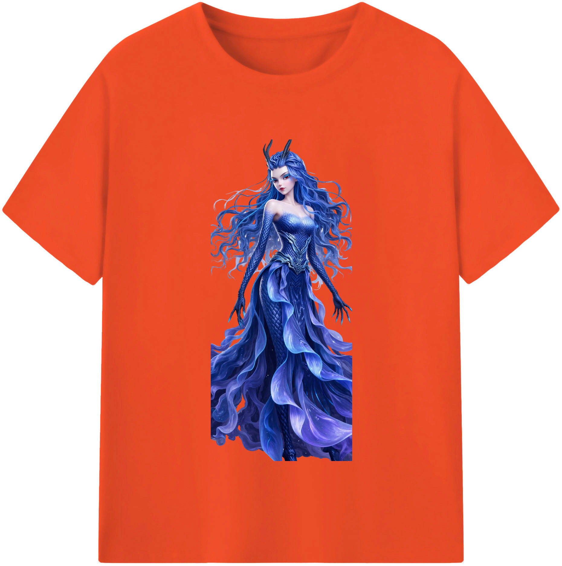 （画像用） Ne Zha 2 ナタ 魔童の大暴れ 綿100％半袖Tシャツ（フロントプリント）