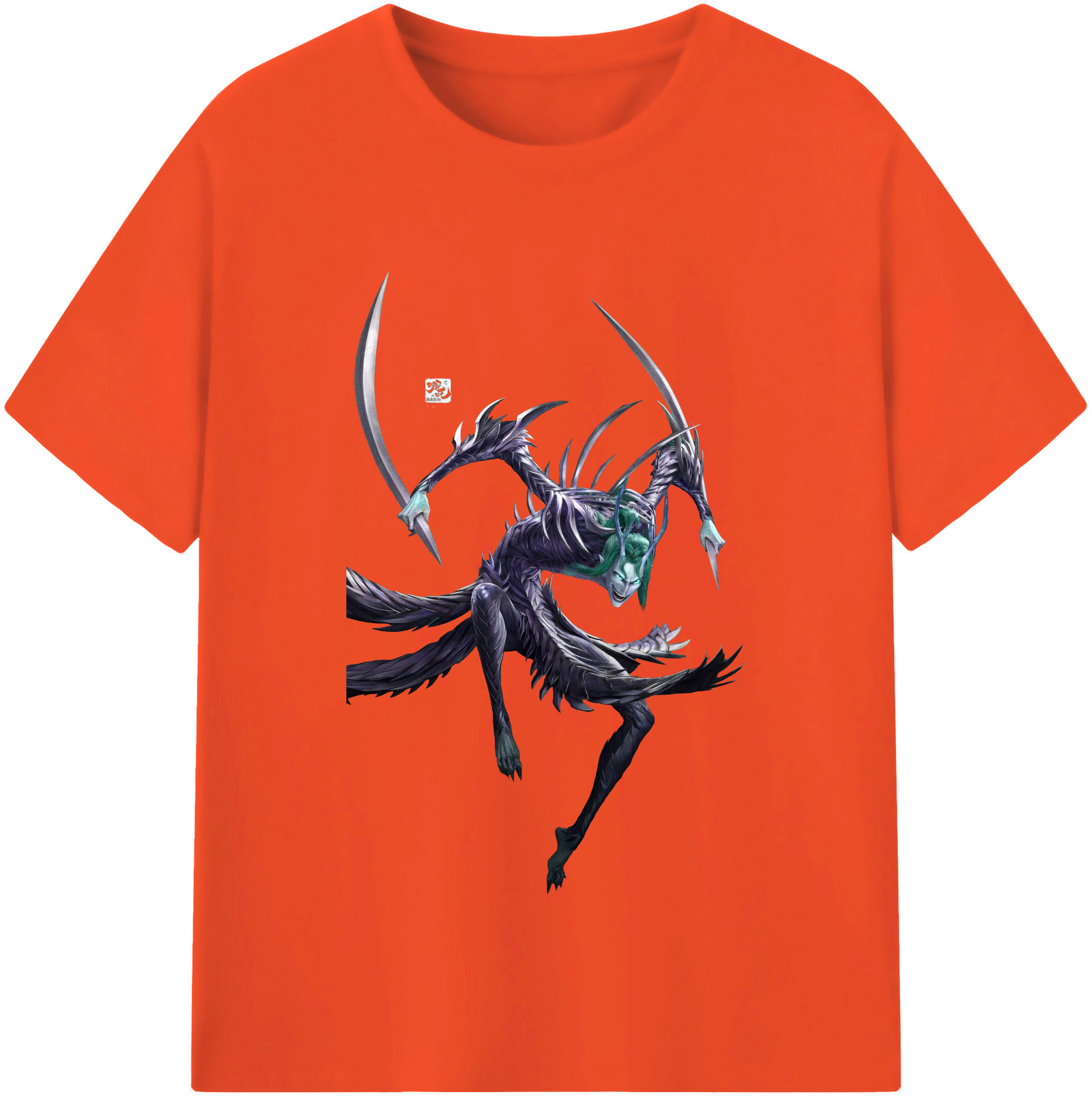 （画像用） Ne Zha 2 ナタ 魔童の大暴れ 綿100％半袖Tシャツ（フロントプリント）