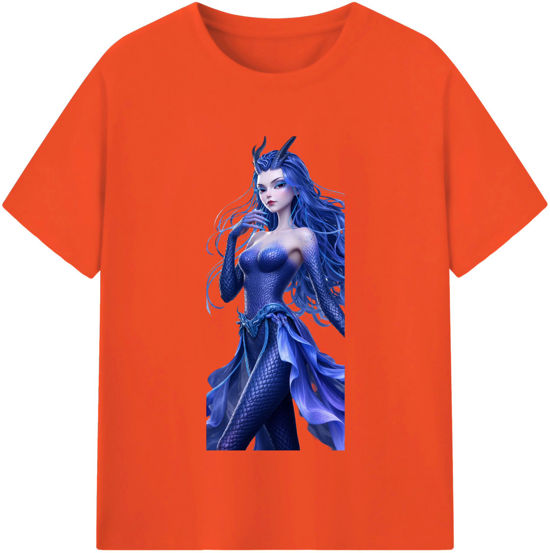 （画像用） Ne Zha 2 ナタ 魔童の大暴れ 綿100％半袖Tシャツ（フロントプリント）