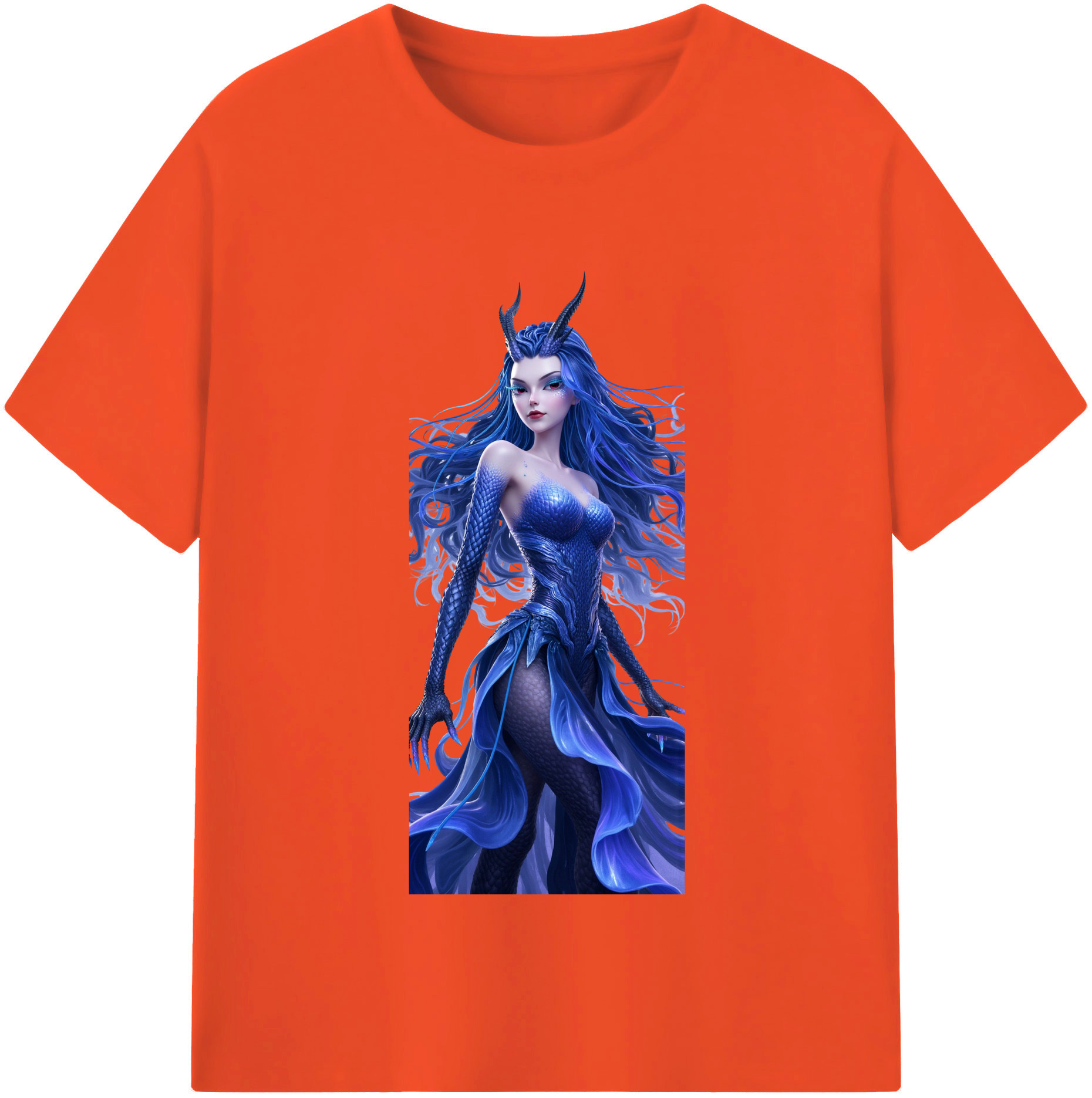 （画像用） Ne Zha 2 ナタ 魔童の大暴れ 綿100％半袖Tシャツ（フロントプリント）
