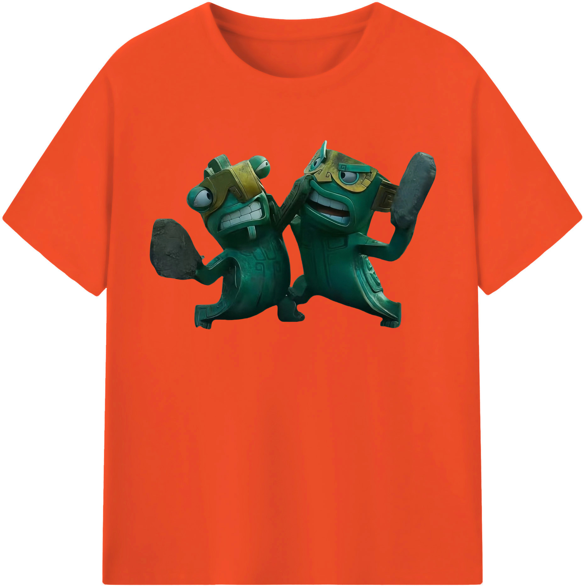 （画像用） Ne Zha 2 ナタ 魔童の大暴れ 綿100％半袖Tシャツ（フロントプリント）