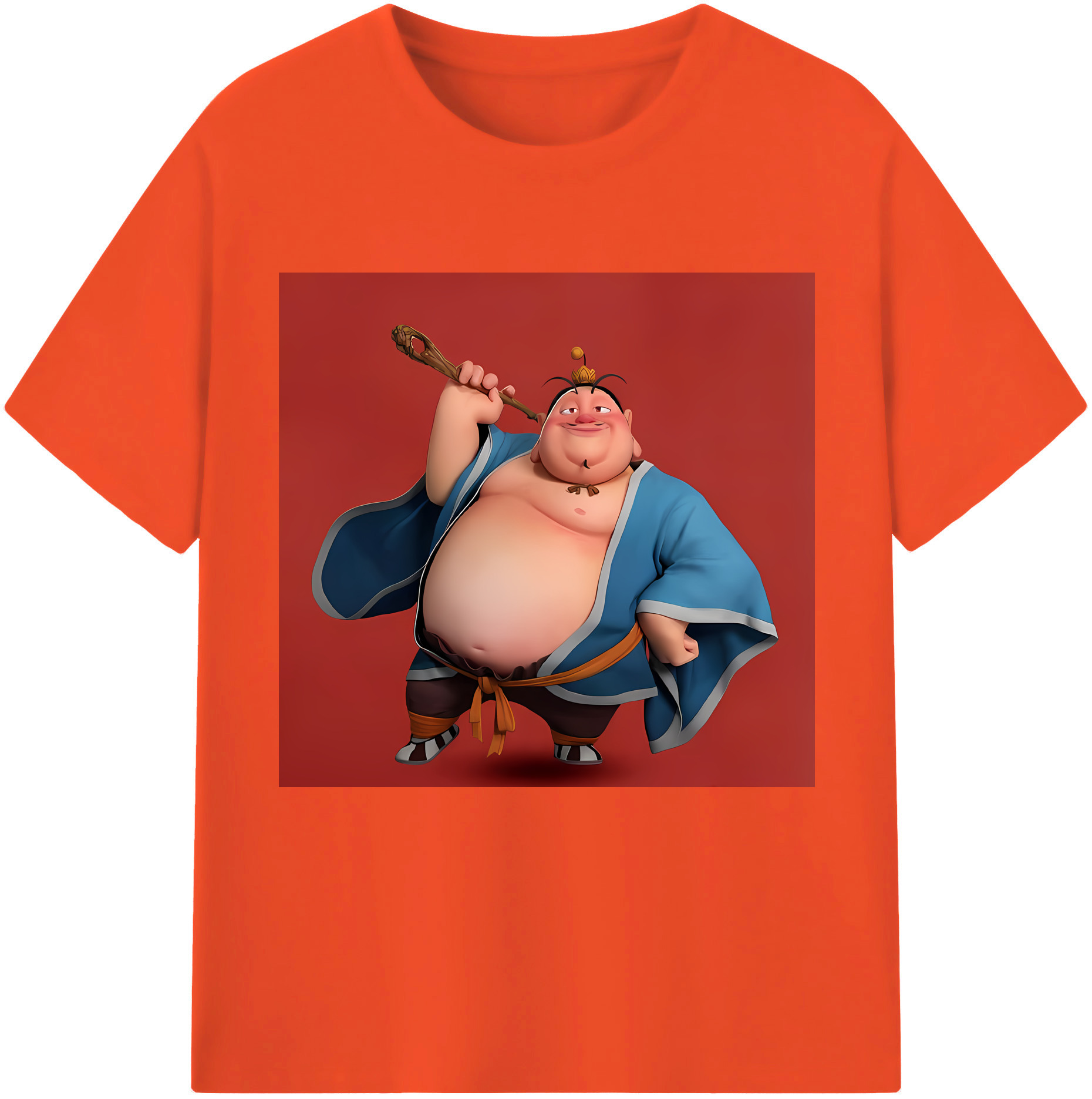 （画像用） Ne Zha 2 ナタ 魔童の大暴れ 綿100％半袖Tシャツ（フロントプリント）
