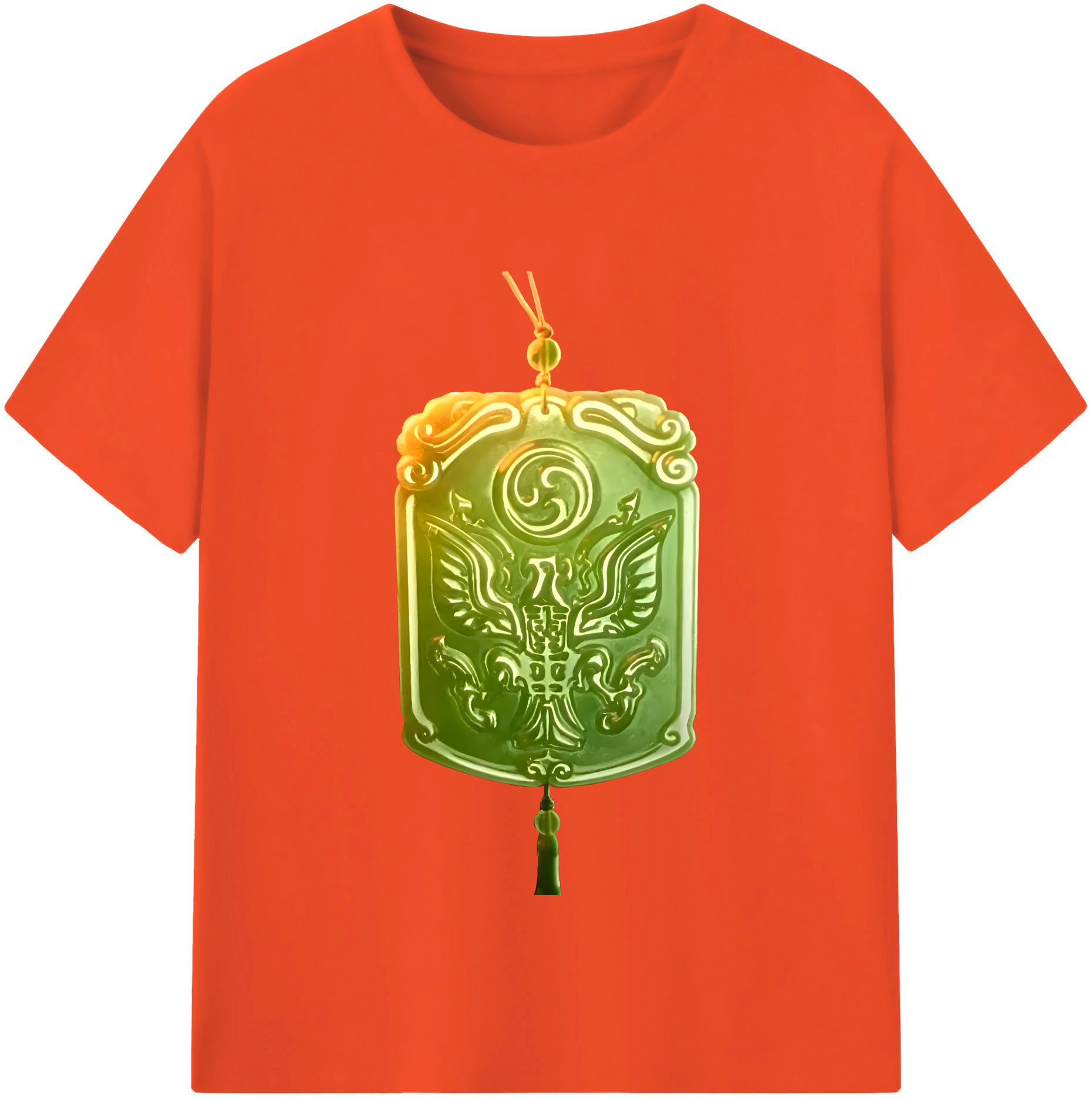 （画像用） Ne Zha 2 ナタ 魔童の大暴れ 綿100％半袖Tシャツ（フロントプリント）