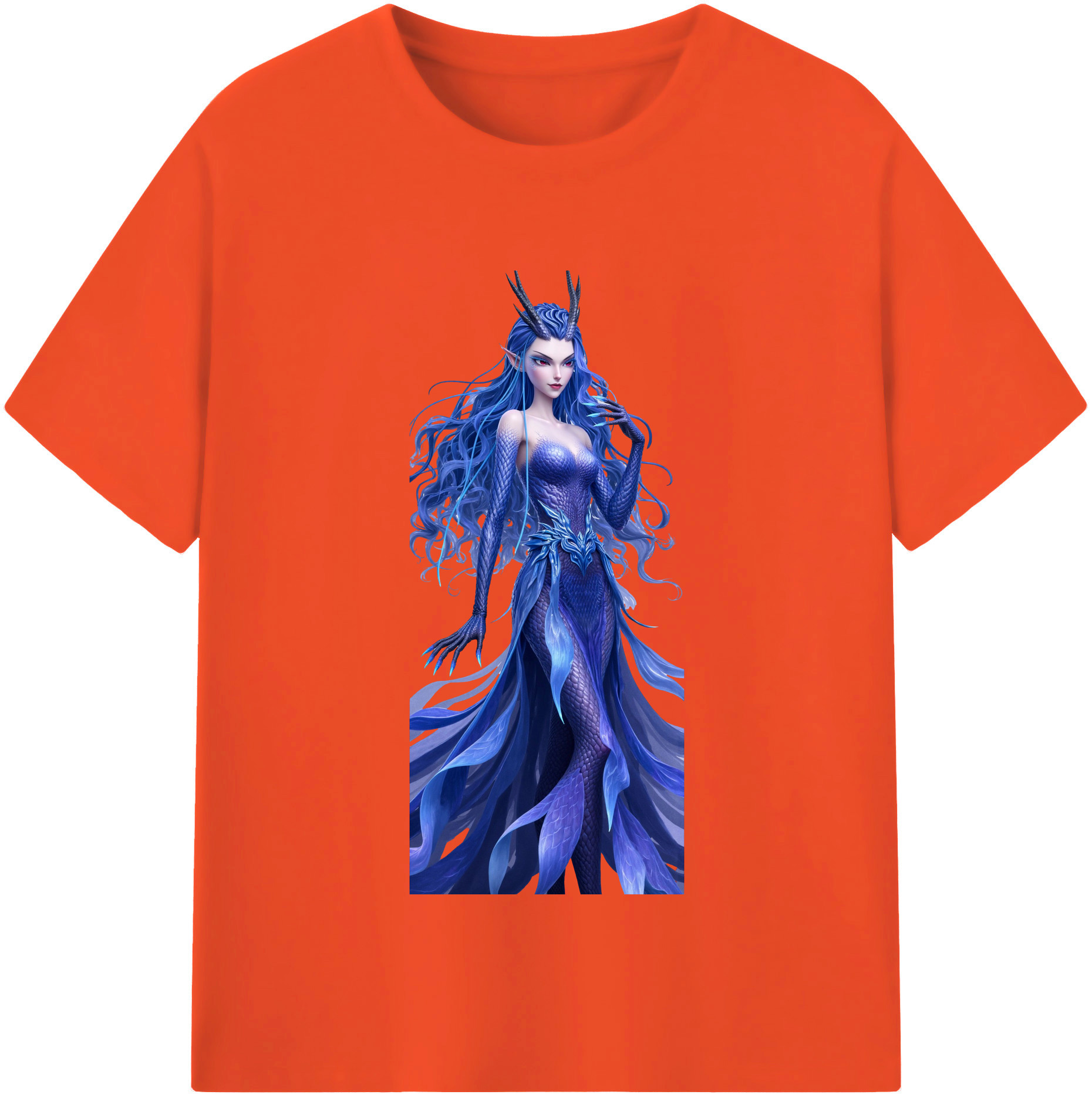 （画像用） Ne Zha 2 ナタ 魔童の大暴れ 綿100％半袖Tシャツ（フロントプリント）