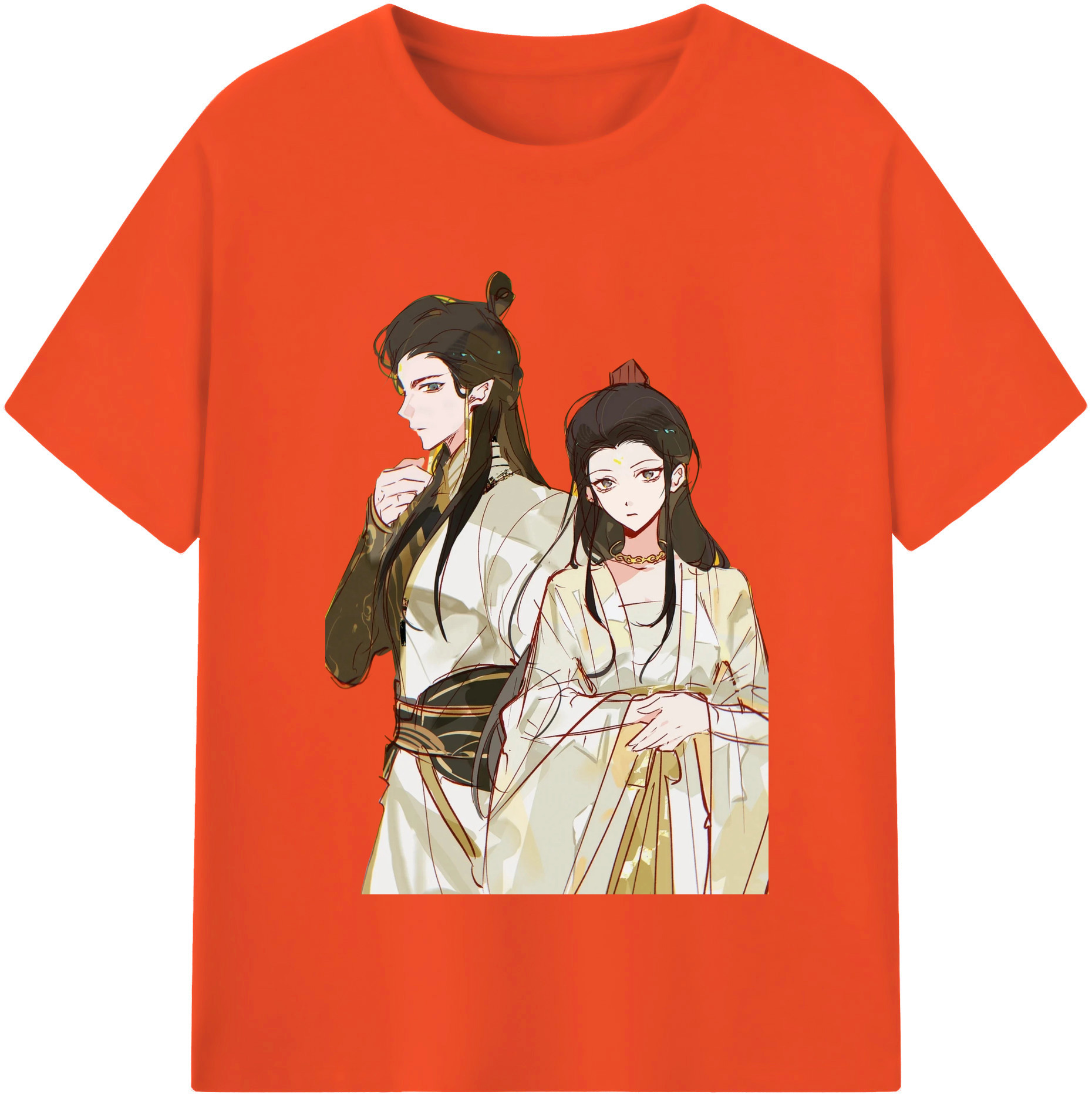 （画像用） Ne Zha 2 ナタ 魔童の大暴れ 綿100％半袖Tシャツ（フロントプリント）
