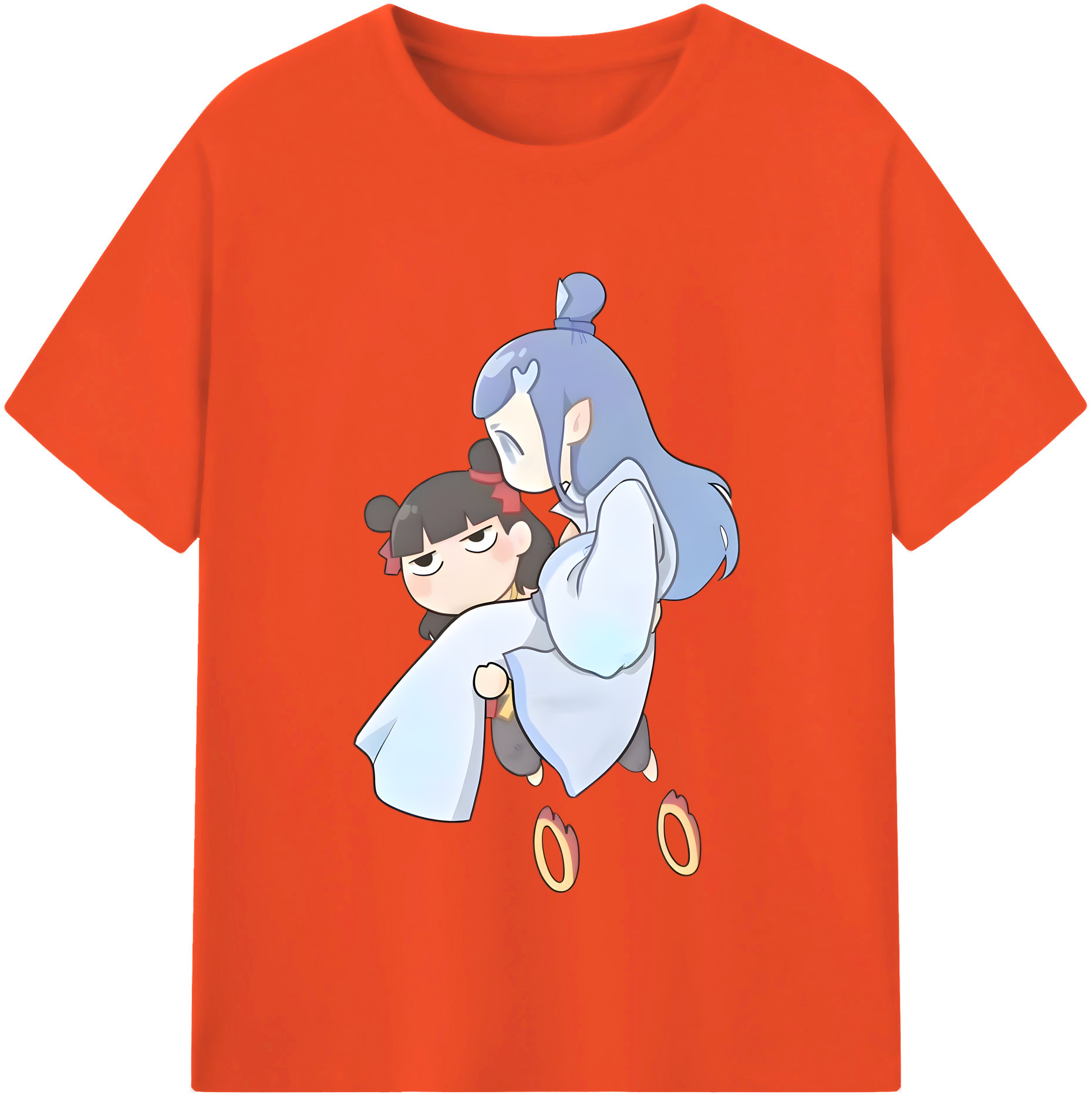 （画像用） Ne Zha 2 ナタ 魔童の大暴れ 綿100％半袖Tシャツ（フロントプリント）