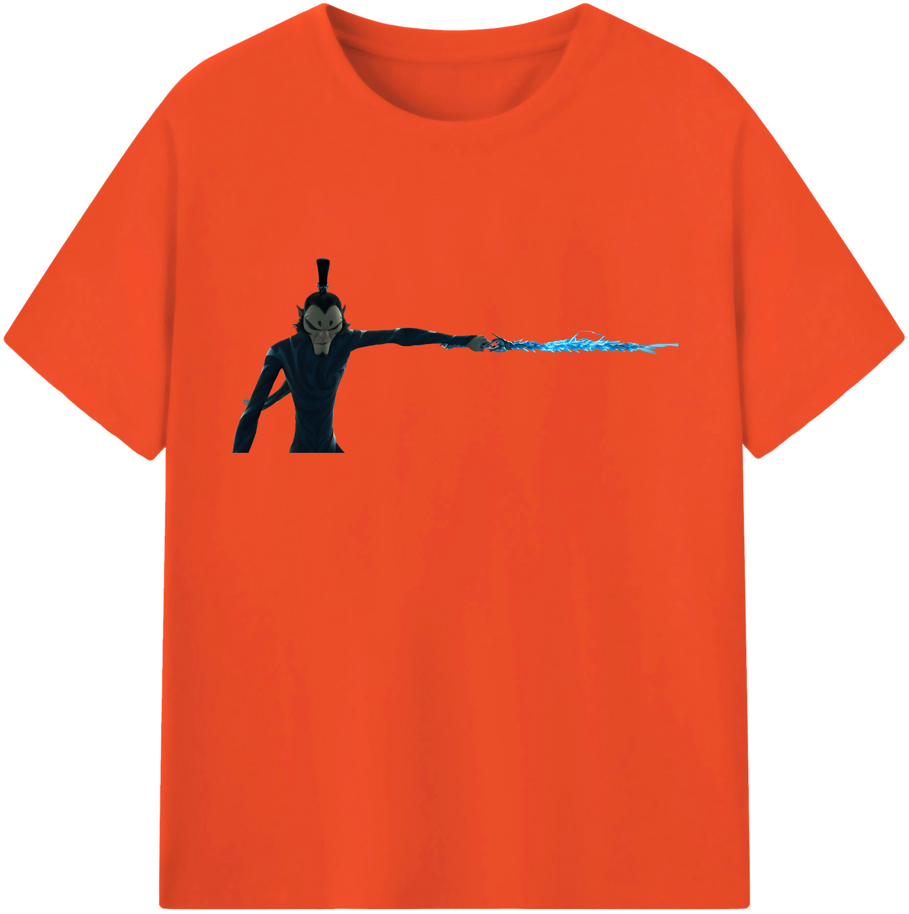 （画像用） Ne Zha 2 ナタ 魔童の大暴れ 綿100％半袖Tシャツ（フロントプリント）