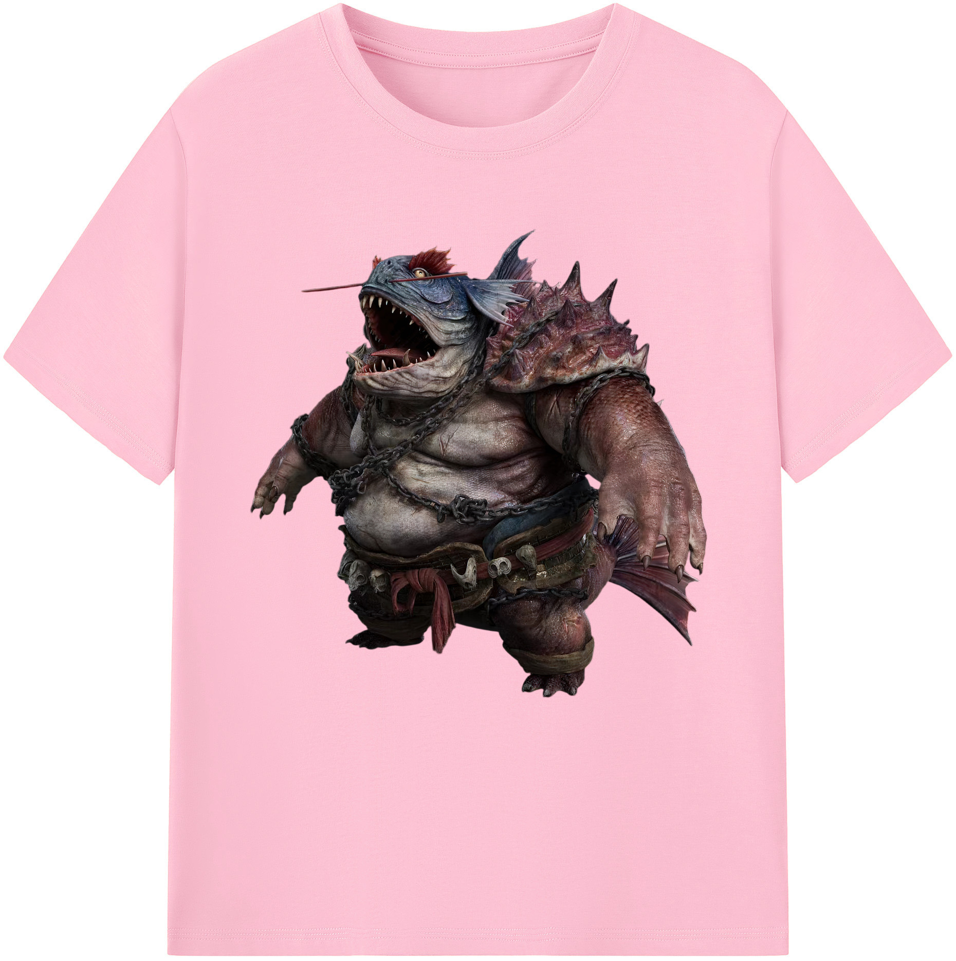 （画像用） Ne Zha 2 ナタ 魔童の大暴れ 綿100％半袖Tシャツ（フロントプリント）