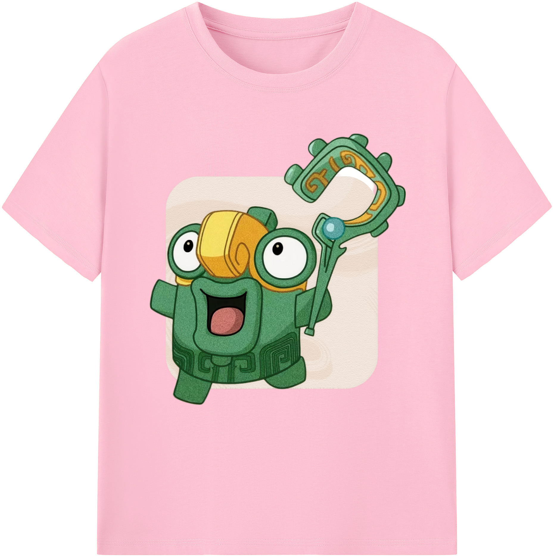 （画像用） Ne Zha 2 ナタ 魔童の大暴れ 綿100％半袖Tシャツ（フロントプリント）
