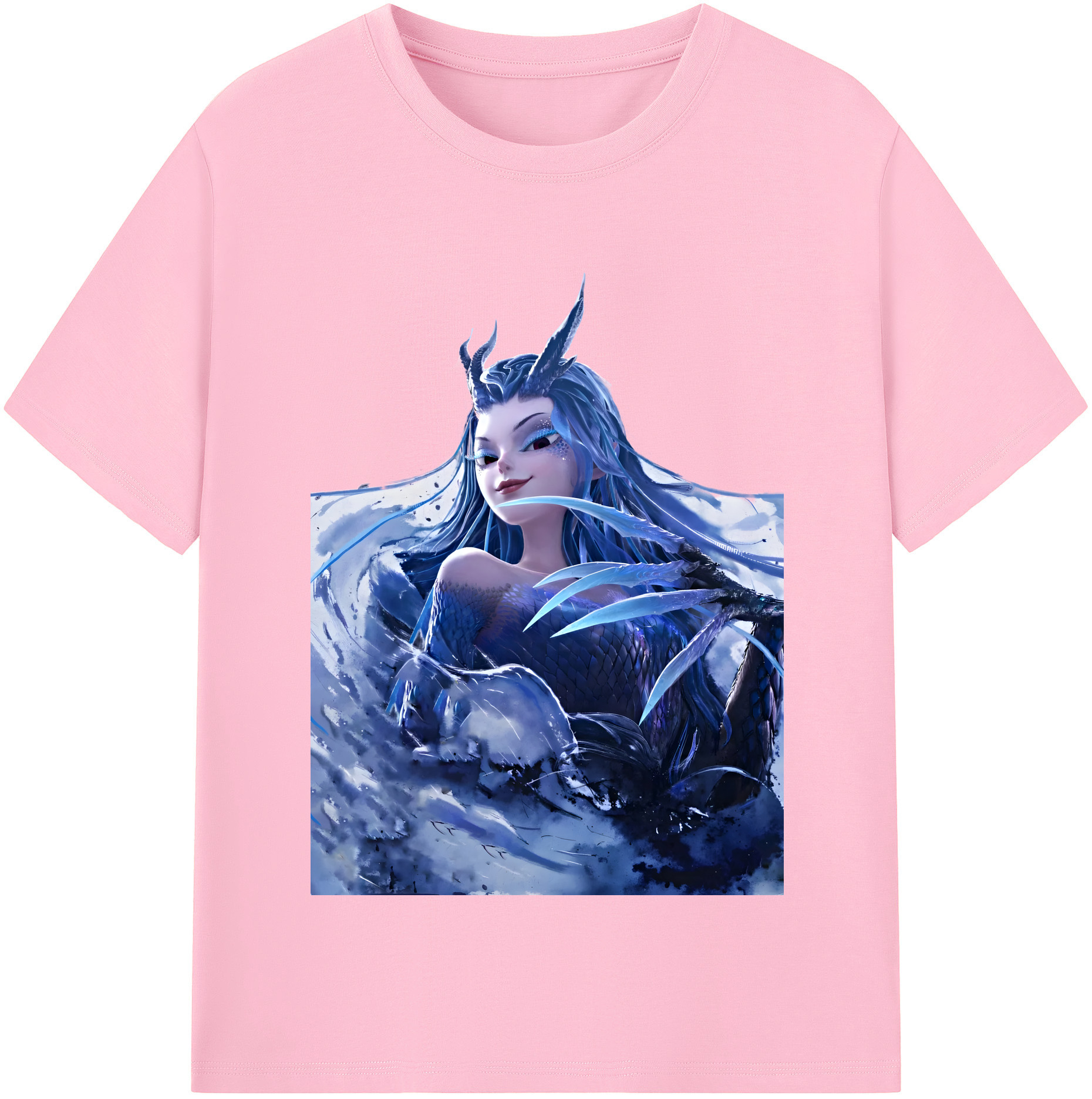 （画像用） Ne Zha 2 ナタ 魔童の大暴れ 綿100％半袖Tシャツ（フロントプリント）