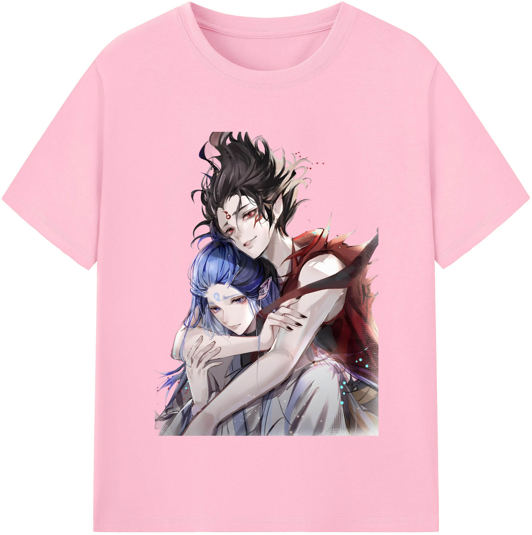 （画像用） Ne Zha 2 ナタ 魔童の大暴れ 綿100％半袖Tシャツ（フロントプリント）