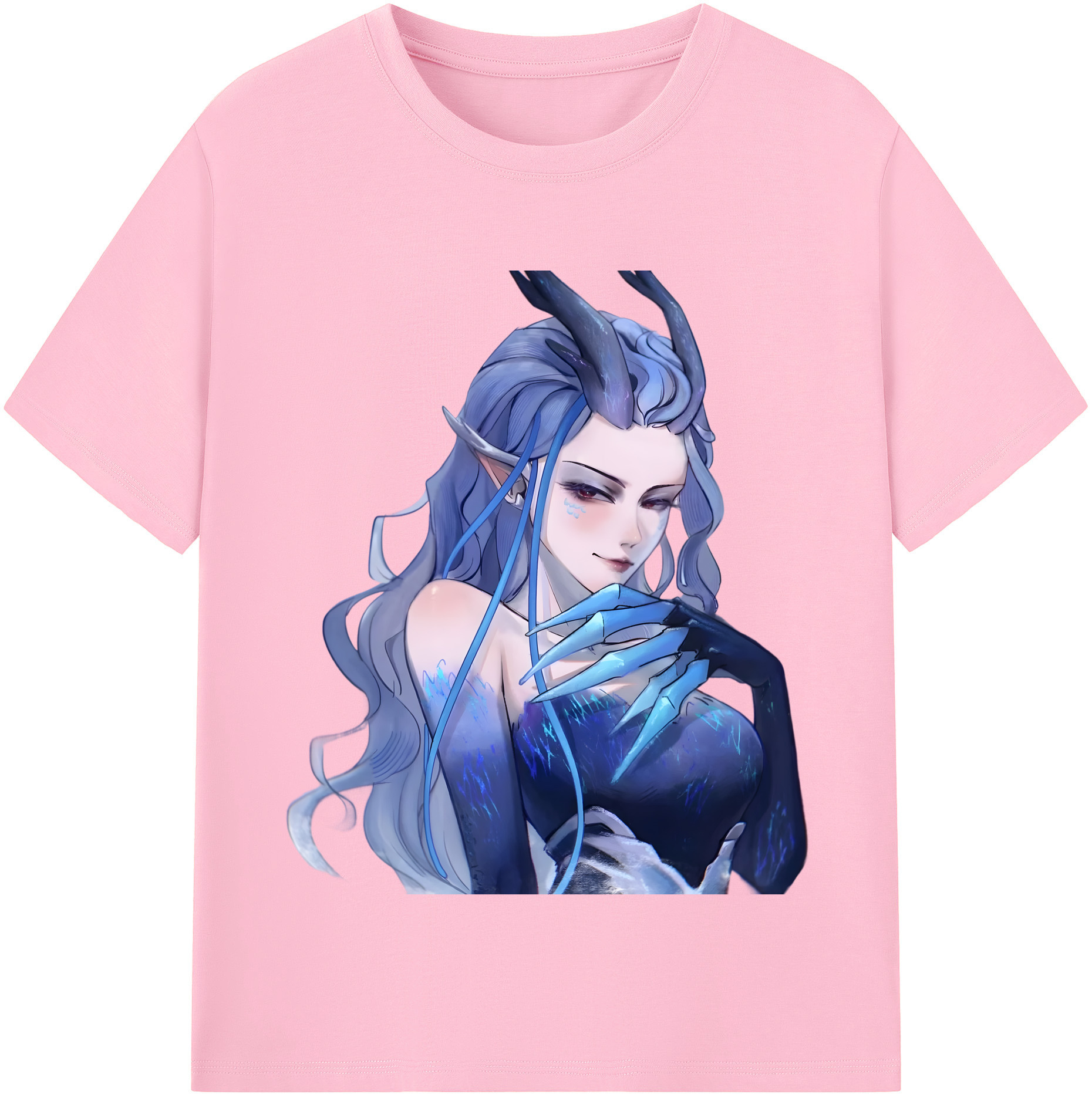 （画像用） Ne Zha 2 ナタ 魔童の大暴れ 綿100％半袖Tシャツ（フロントプリント）