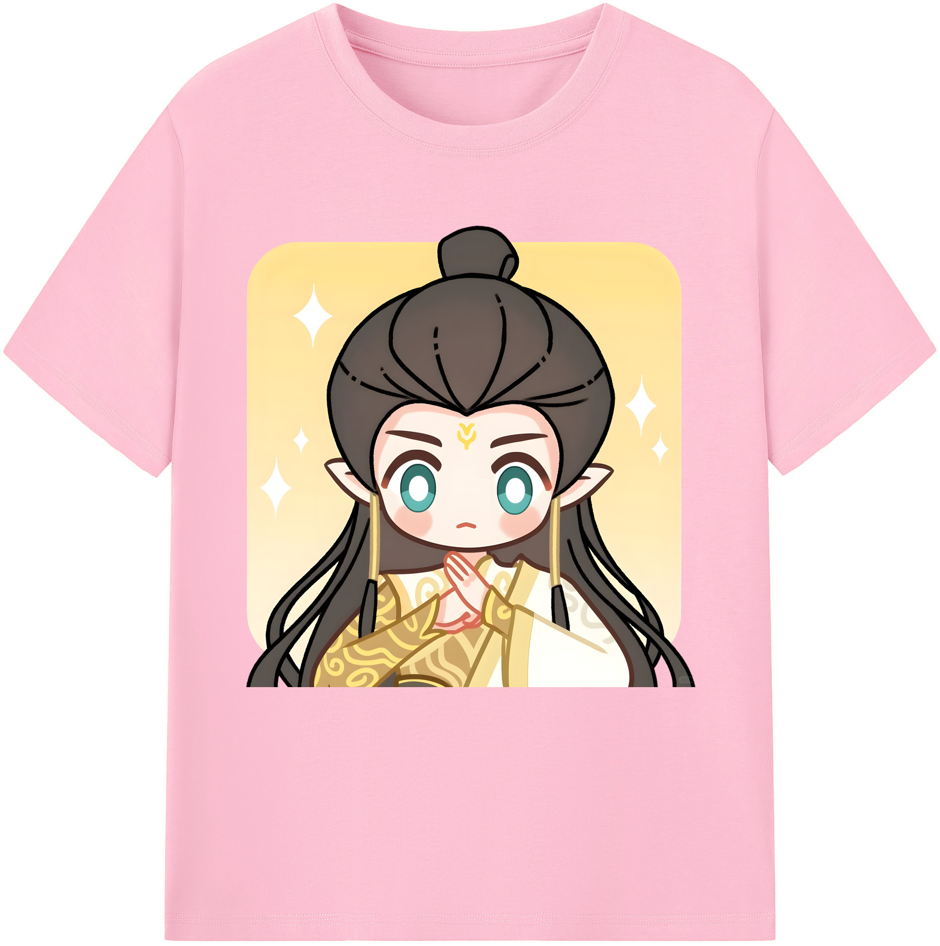 （画像用） Ne Zha 2 ナタ 魔童の大暴れ 綿100％半袖Tシャツ（フロントプリント）