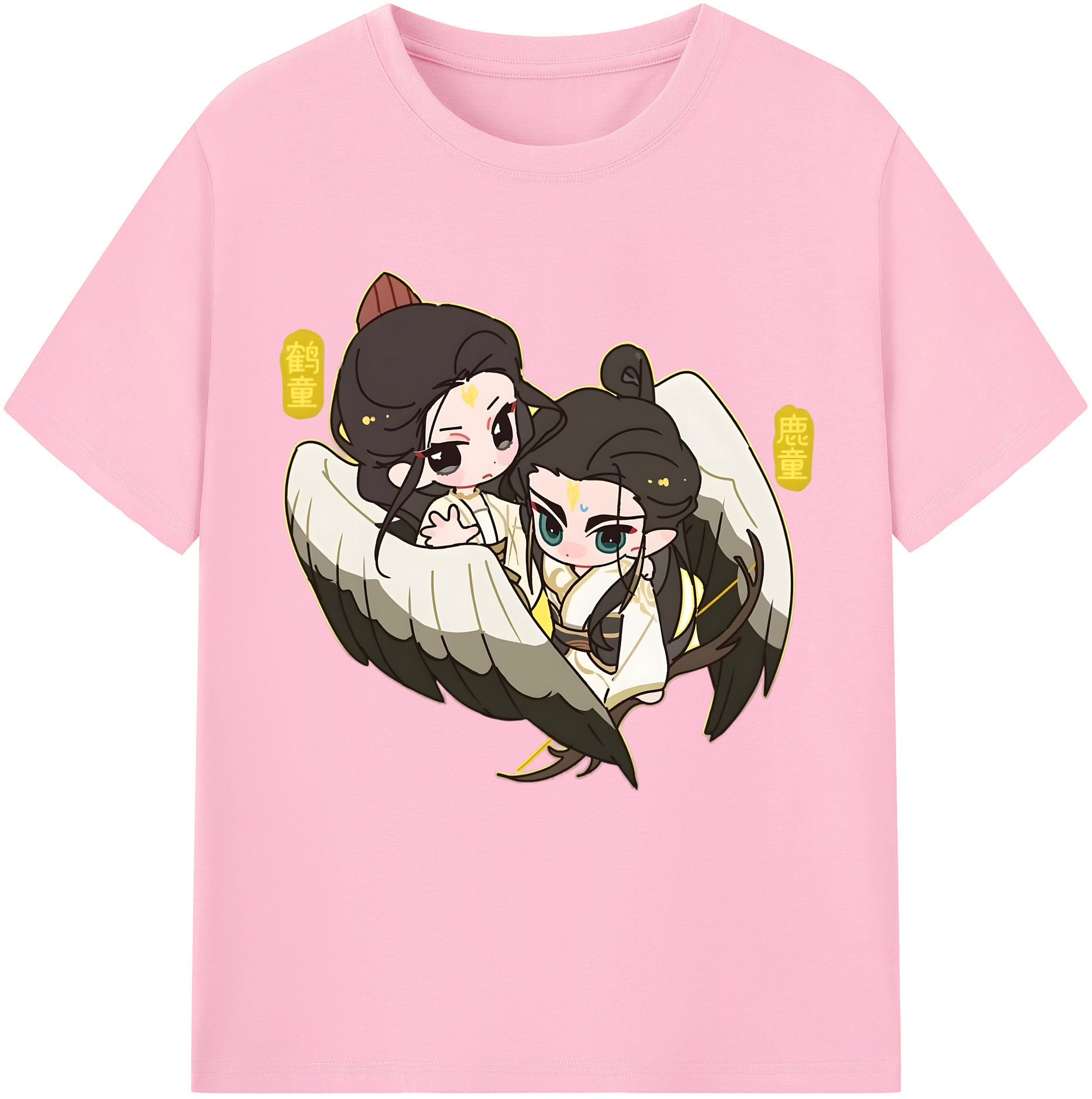 （画像用） Ne Zha 2 ナタ 魔童の大暴れ 綿100％半袖Tシャツ（フロントプリント）