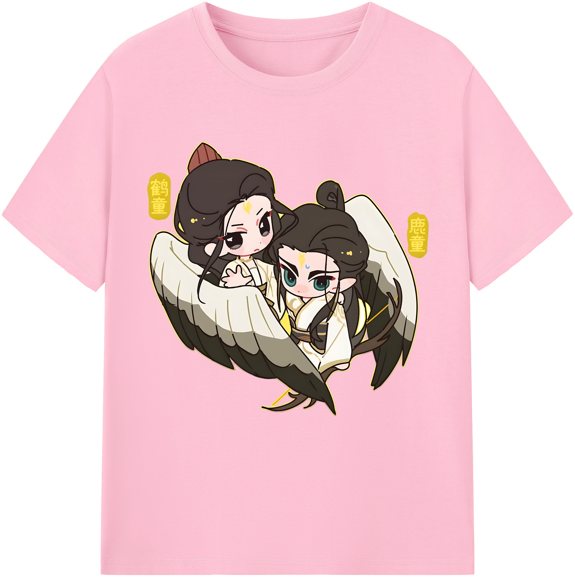 （画像用） Ne Zha 2 ナタ 魔童の大暴れ 綿100％半袖Tシャツ（フロントプリント）