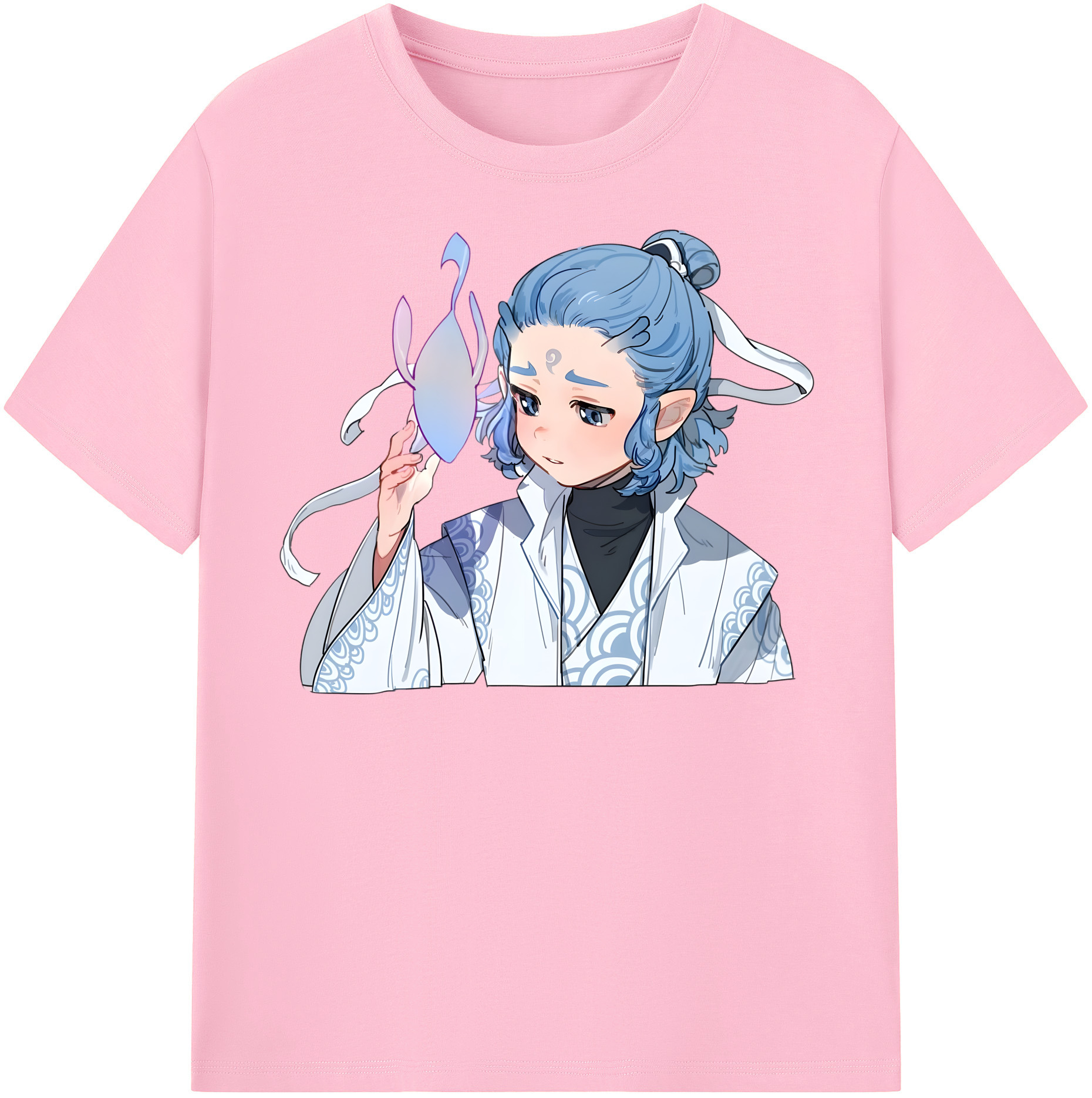 （画像用） Ne Zha 2 ナタ 魔童の大暴れ 綿100％半袖Tシャツ（フロントプリント）