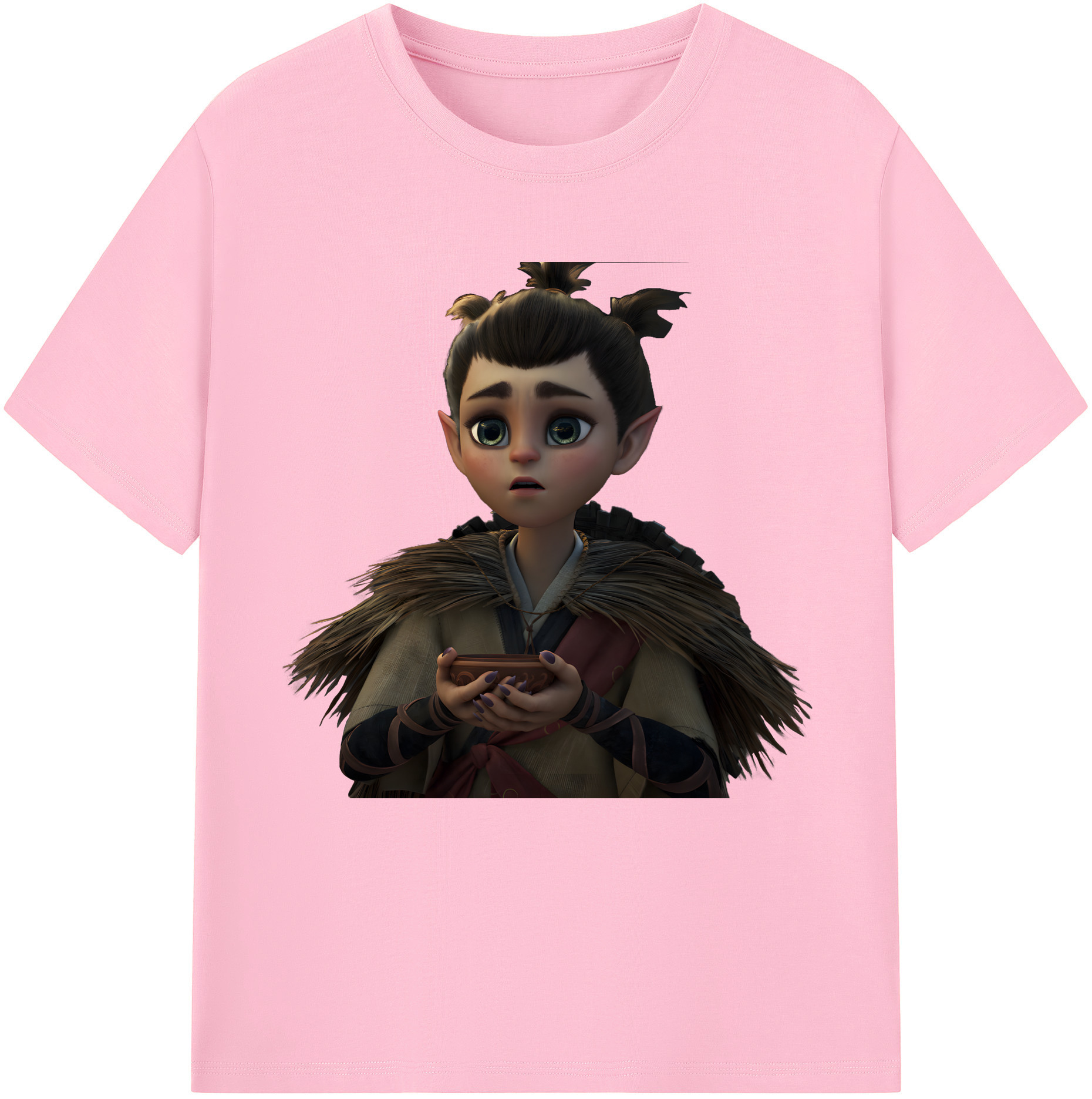 （画像用） Ne Zha 2 ナタ 魔童の大暴れ 綿100％半袖Tシャツ（フロントプリント）