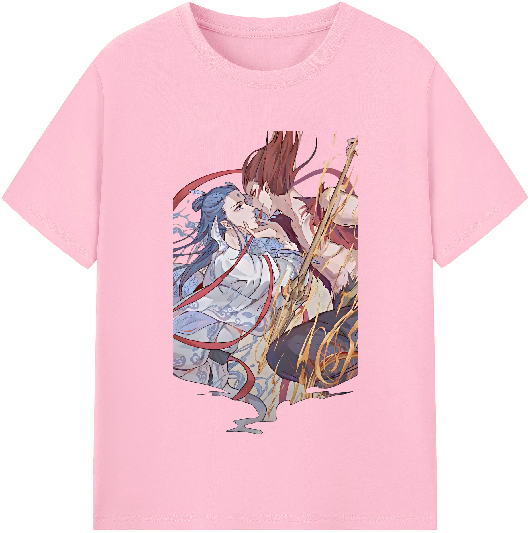 （画像用） Ne Zha 2 ナタ 魔童の大暴れ 綿100％半袖Tシャツ（フロントプリント）