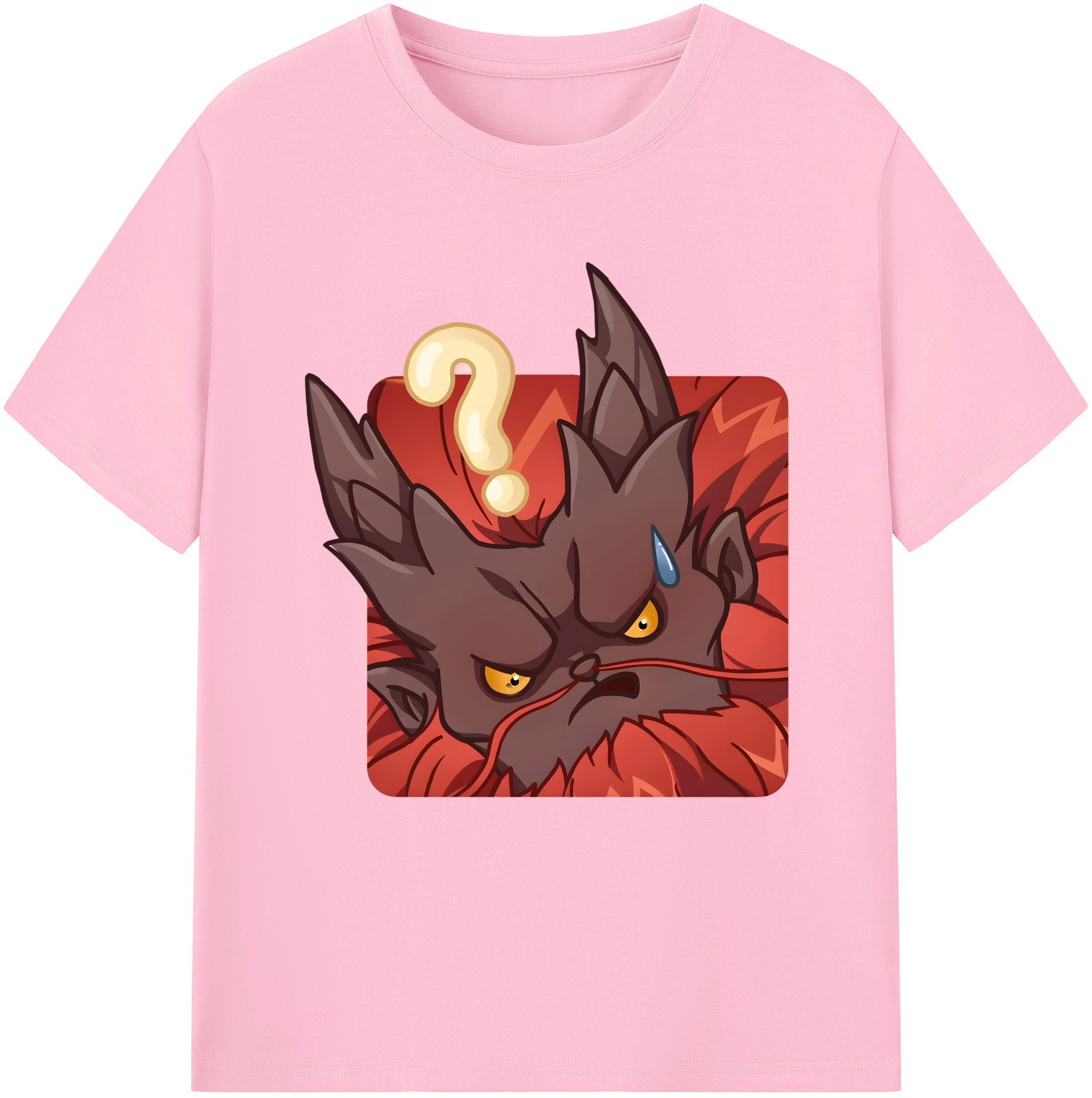 （画像用） Ne Zha 2 ナタ 魔童の大暴れ 綿100％半袖Tシャツ（フロントプリント）