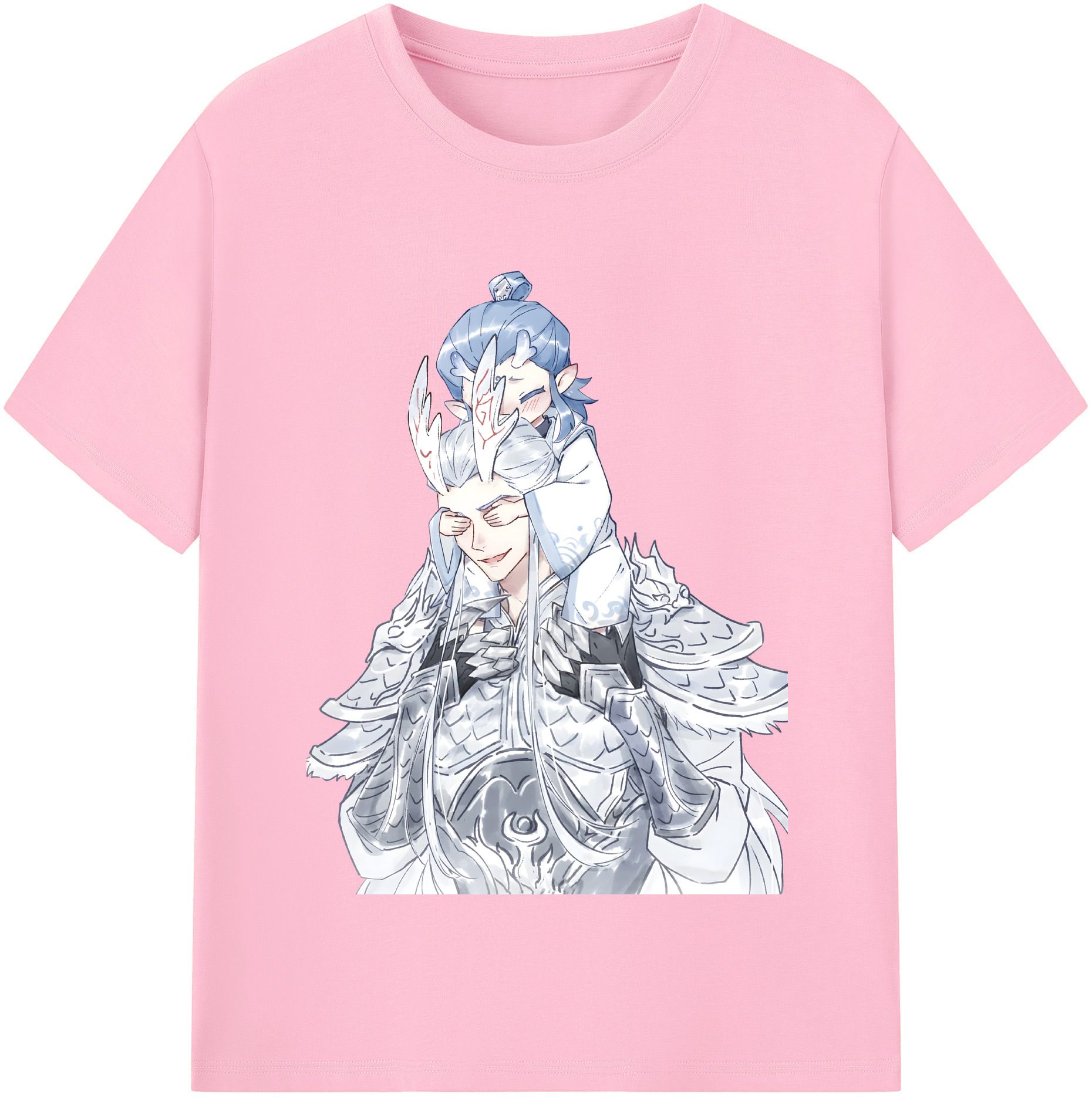 （画像用） Ne Zha 2 ナタ 魔童の大暴れ 綿100％半袖Tシャツ（フロントプリント）