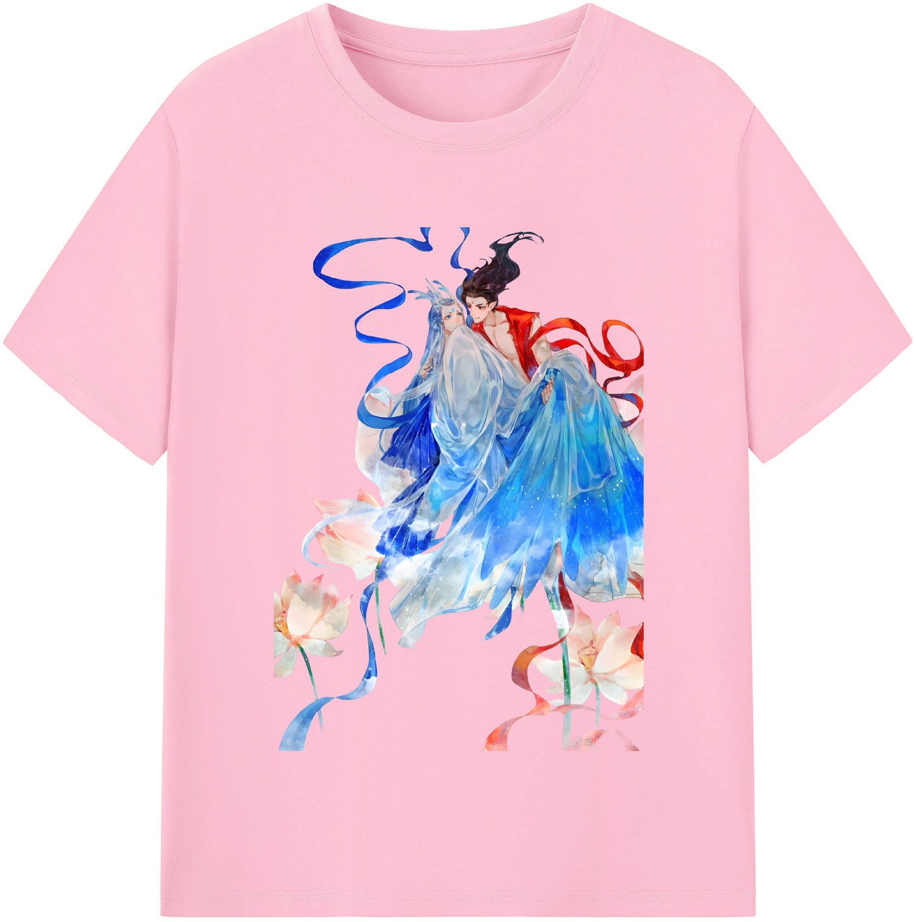 （画像用） Ne Zha 2 ナタ 魔童の大暴れ 綿100％半袖Tシャツ（フロントプリント）