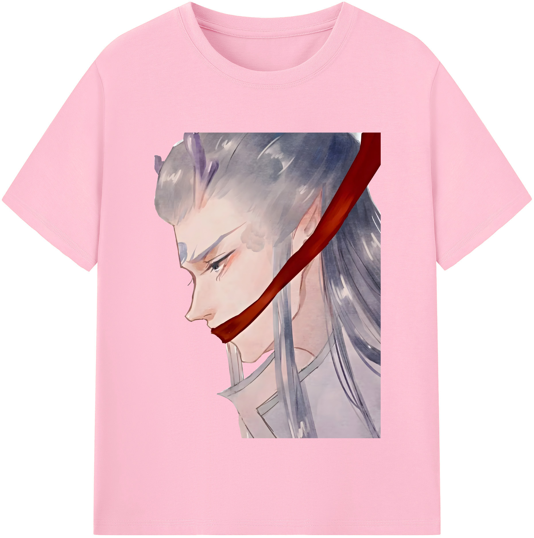 （画像用） Ne Zha 2 ナタ 魔童の大暴れ 綿100％半袖Tシャツ（フロントプリント）