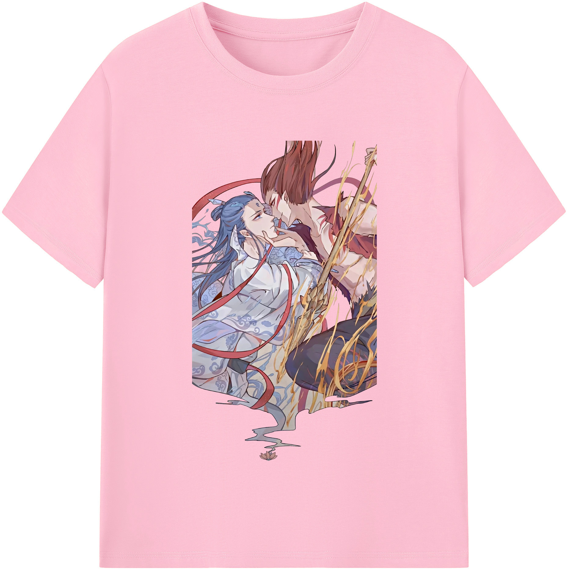 （画像用） Ne Zha 2 ナタ 魔童の大暴れ 綿100％半袖Tシャツ（フロントプリント）