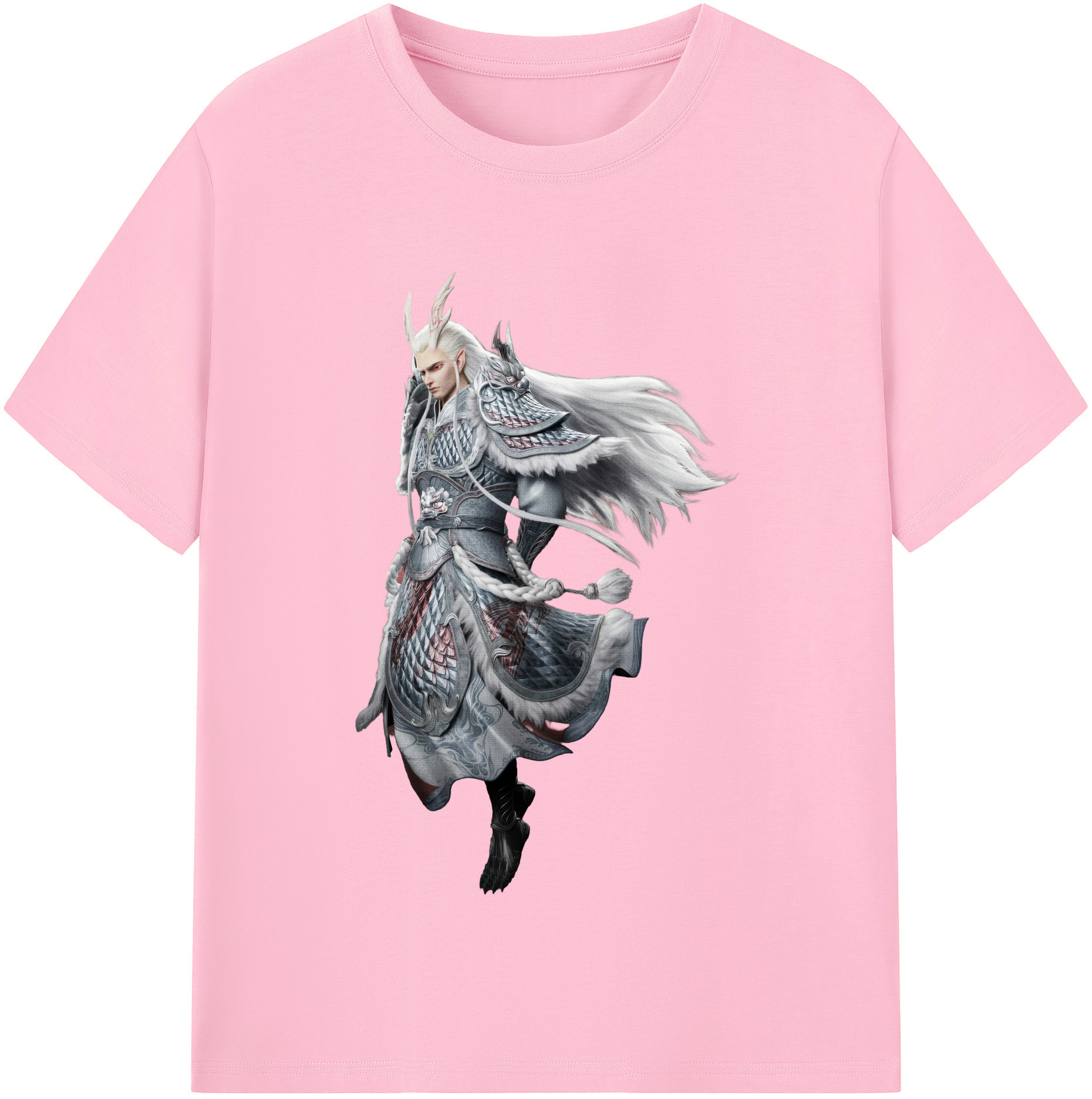 （画像用） Ne Zha 2 ナタ 魔童の大暴れ 綿100％半袖Tシャツ（フロントプリント）