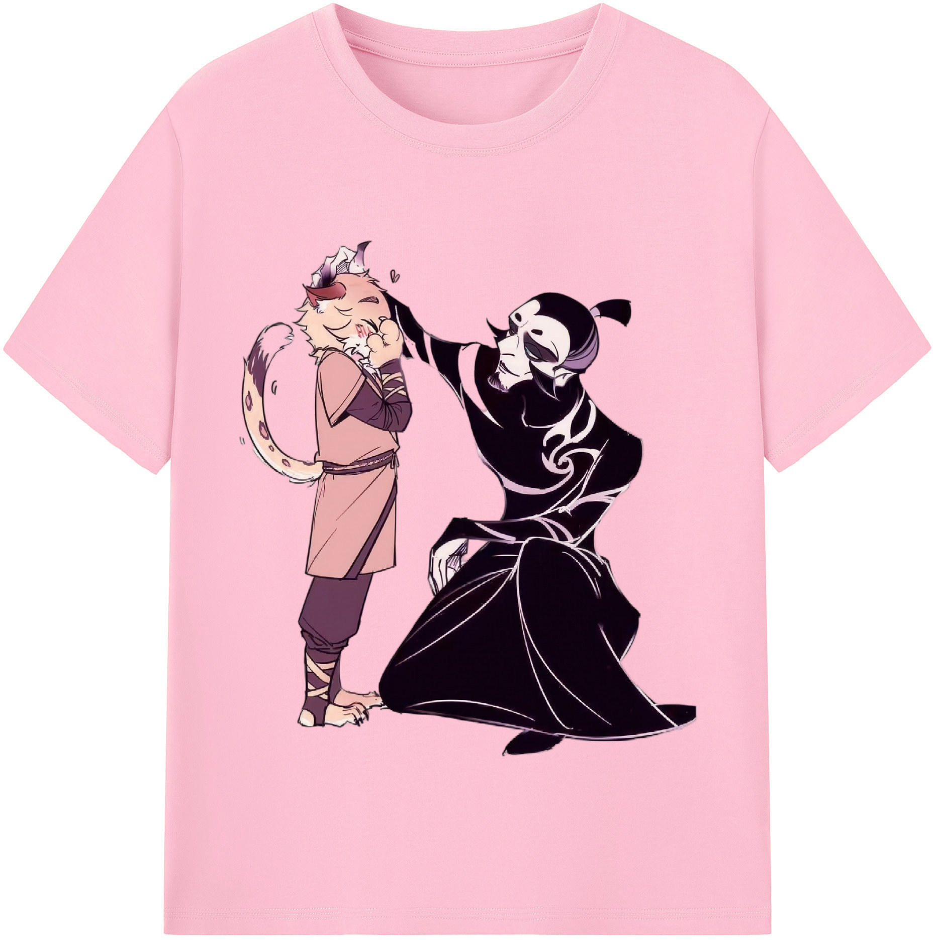 （画像用） Ne Zha 2 ナタ 魔童の大暴れ 綿100％半袖Tシャツ（フロントプリント）