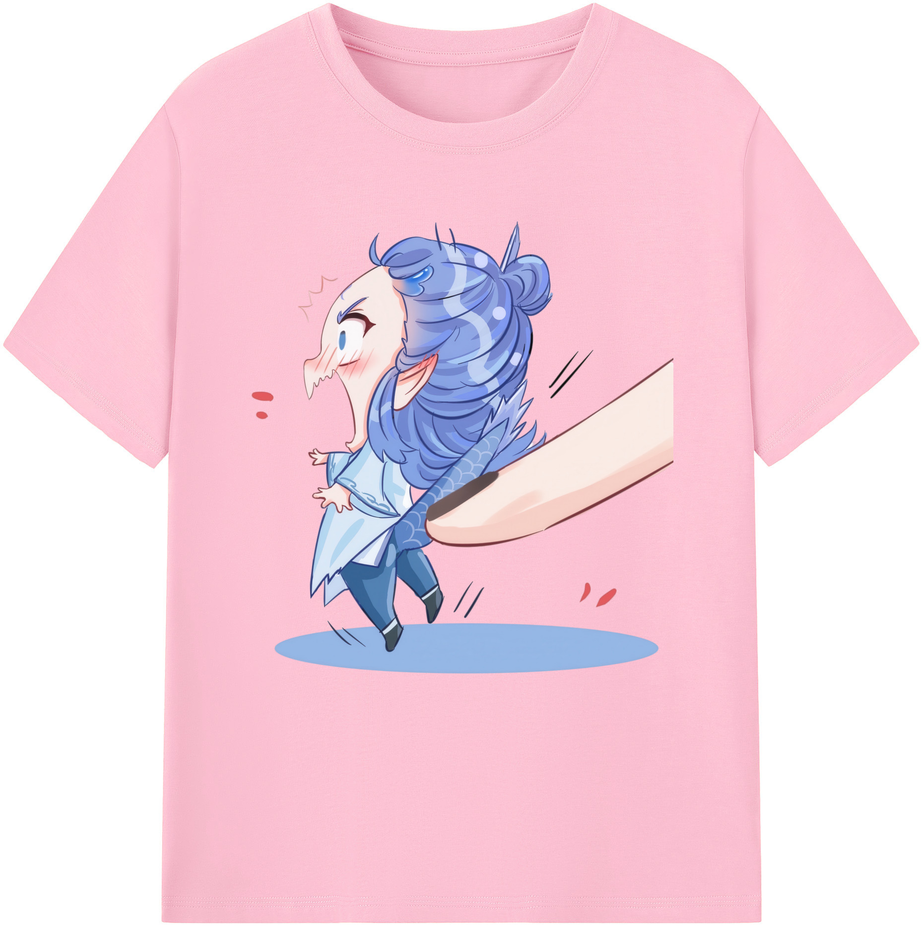 （画像用） Ne Zha 2 ナタ 魔童の大暴れ 綿100％半袖Tシャツ（フロントプリント）