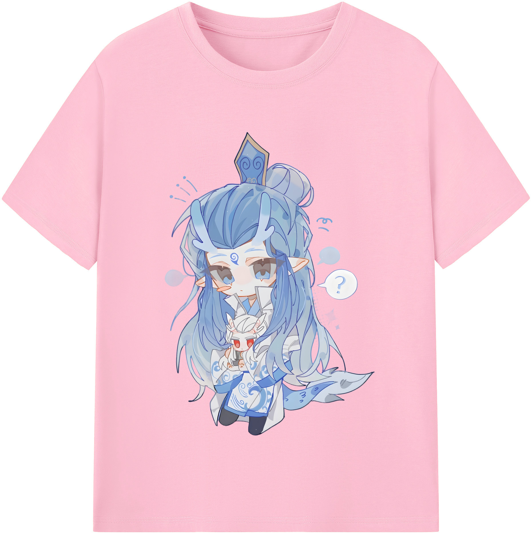 （画像用） Ne Zha 2 ナタ 魔童の大暴れ 綿100％半袖Tシャツ（フロントプリント）