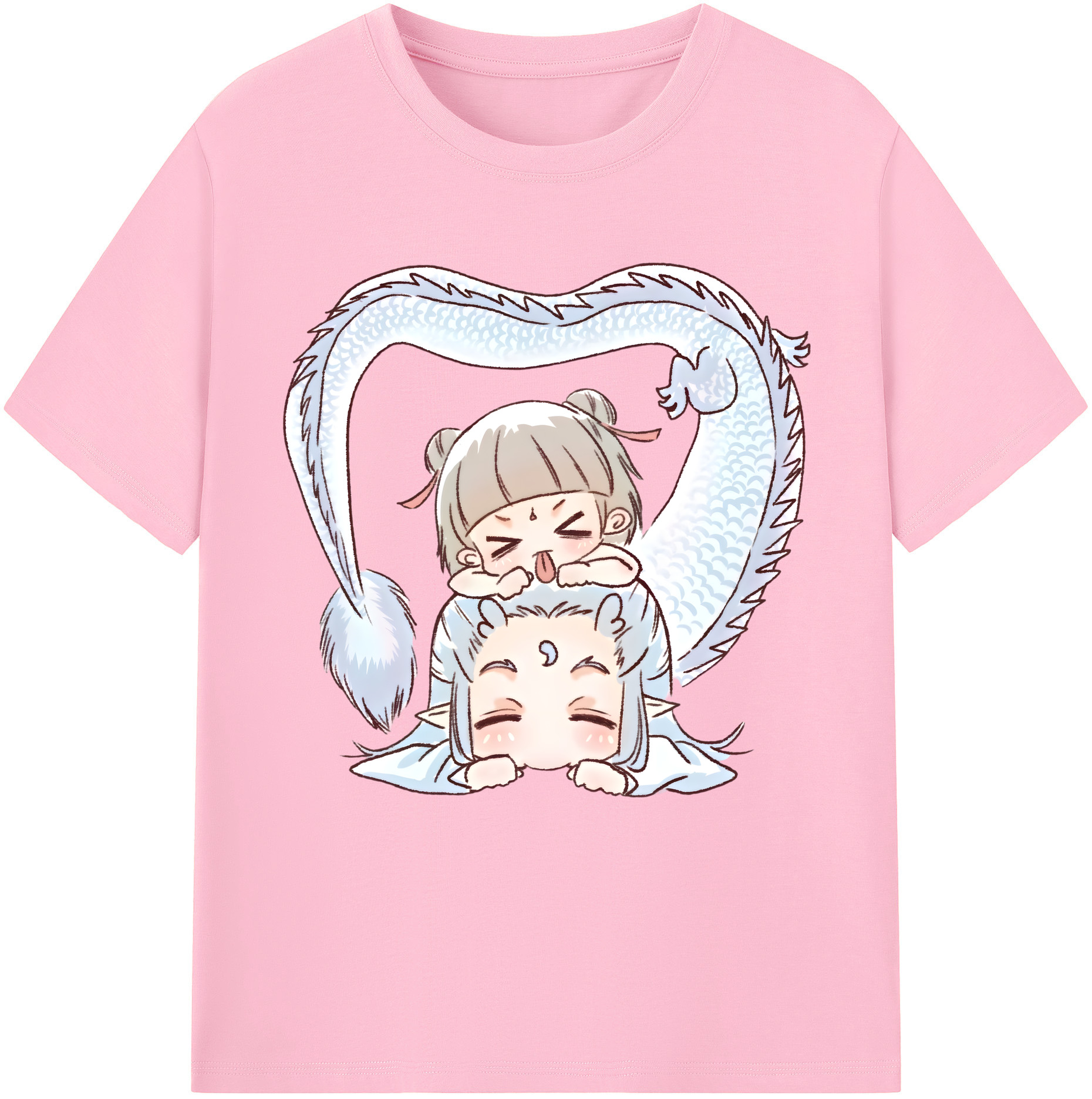 （画像用） Ne Zha 2 ナタ 魔童の大暴れ 綿100％半袖Tシャツ（フロントプリント）
