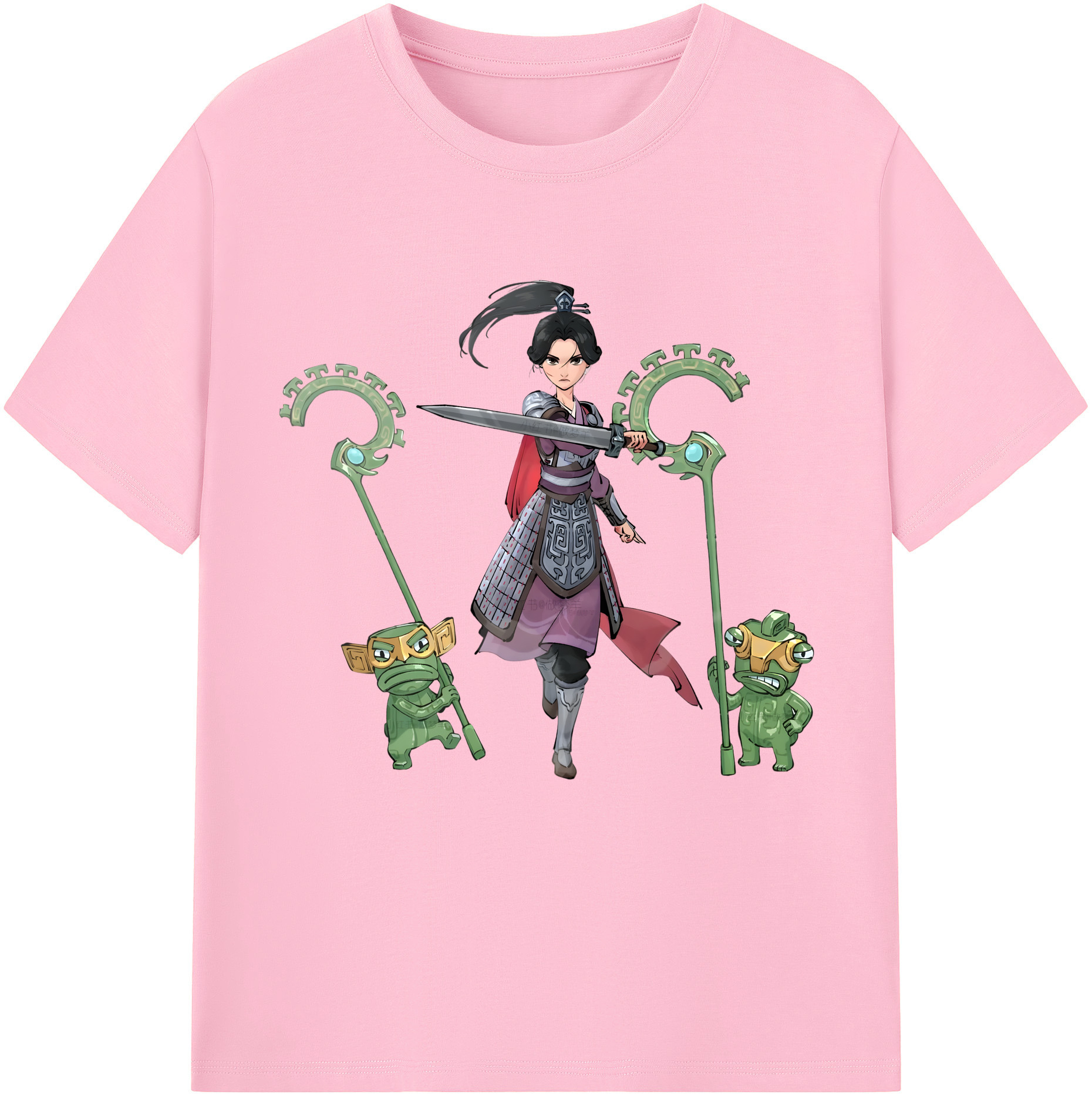 （画像用） Ne Zha 2 ナタ 魔童の大暴れ 綿100％半袖Tシャツ（フロントプリント）