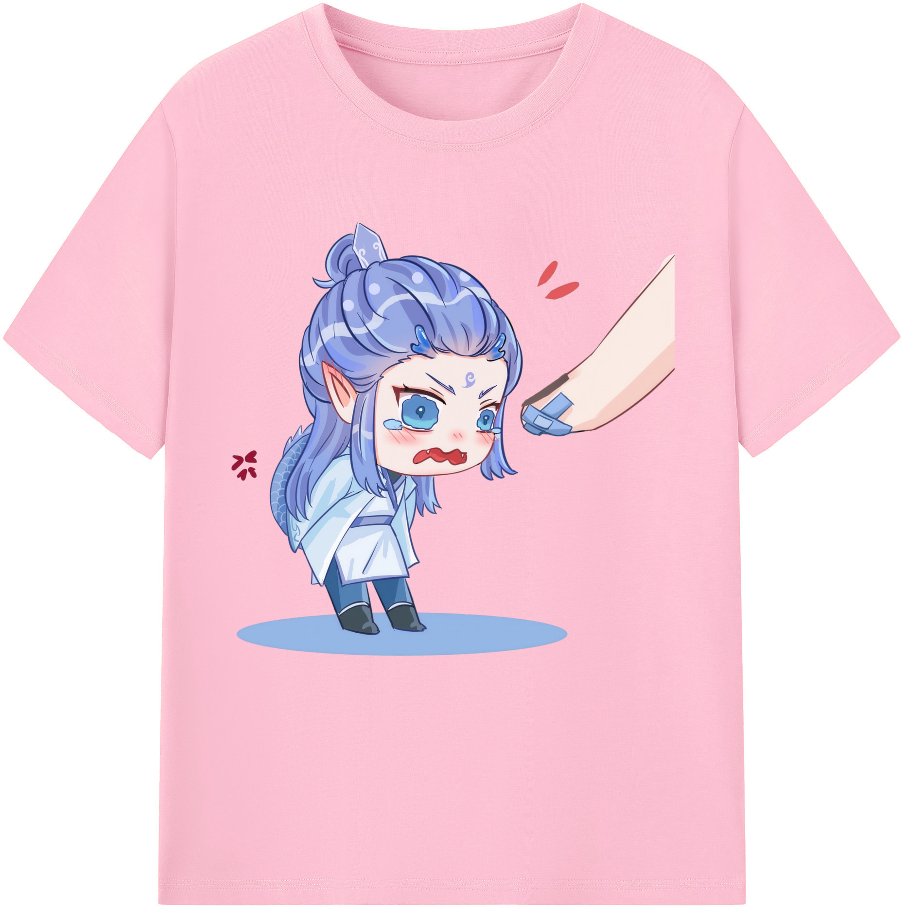 （画像用） Ne Zha 2 ナタ 魔童の大暴れ 綿100％半袖Tシャツ（フロントプリント）