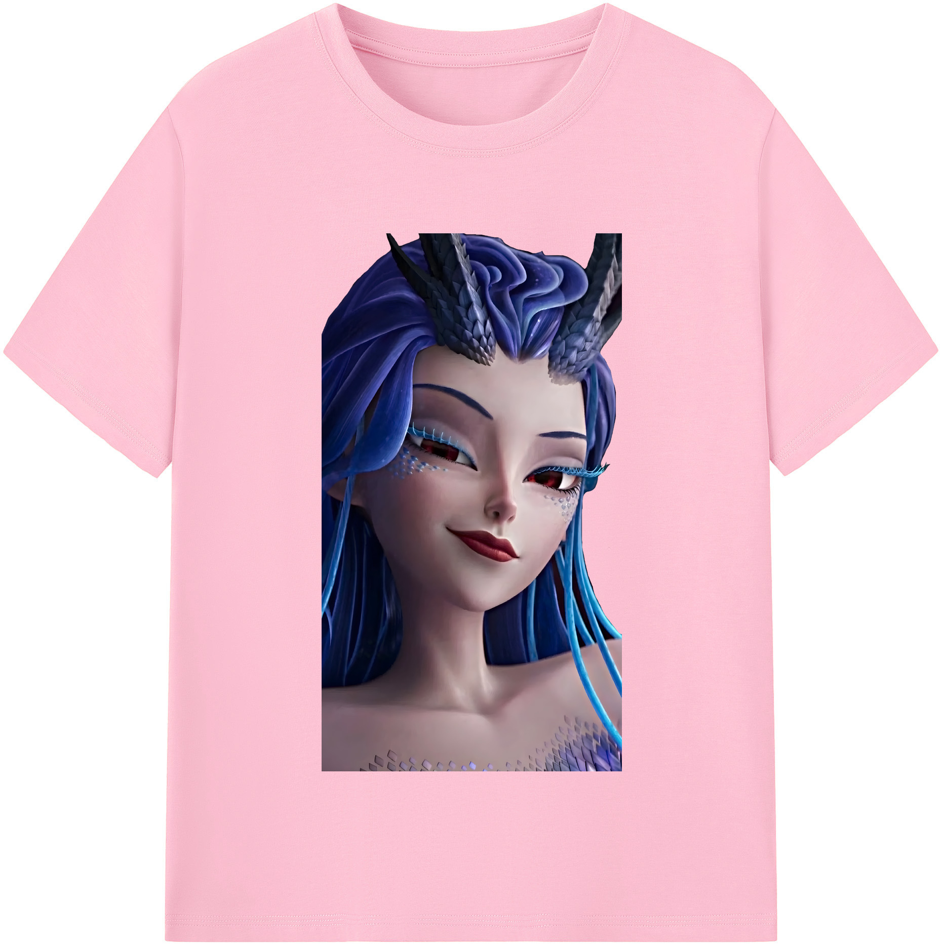 （画像用） Ne Zha 2 ナタ 魔童の大暴れ 綿100％半袖Tシャツ（フロントプリント）