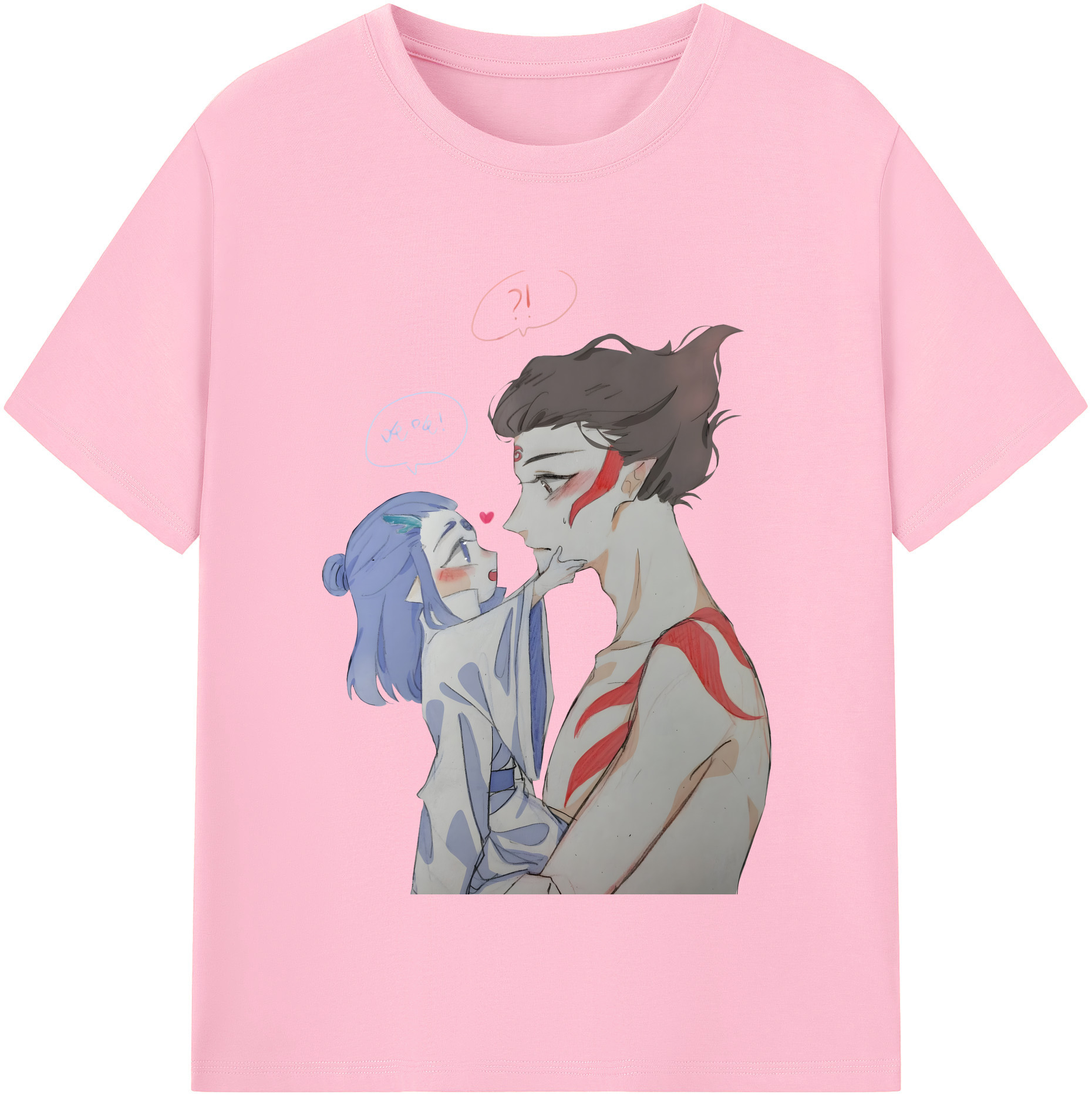 （画像用） Ne Zha 2 ナタ 魔童の大暴れ 綿100％半袖Tシャツ（フロントプリント）