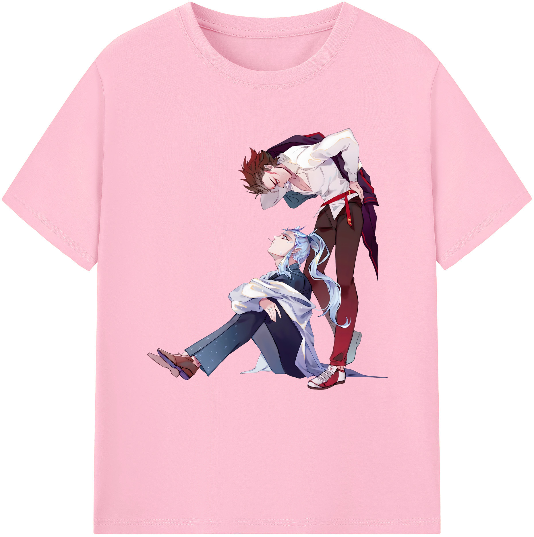 （画像用） Ne Zha 2 ナタ 魔童の大暴れ 綿100％半袖Tシャツ（フロントプリント）