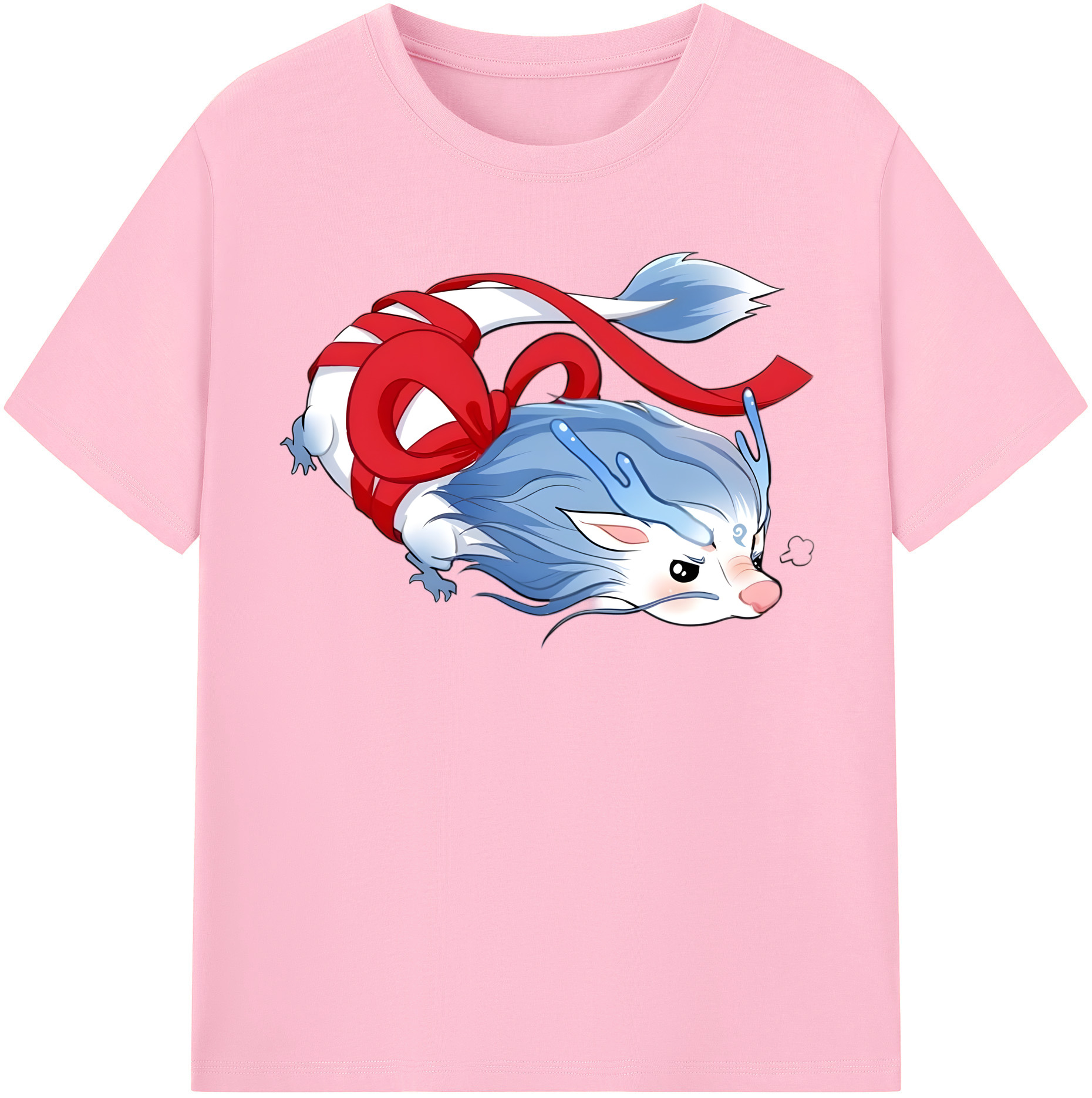 （画像用） Ne Zha 2 ナタ 魔童の大暴れ 綿100％半袖Tシャツ（フロントプリント）