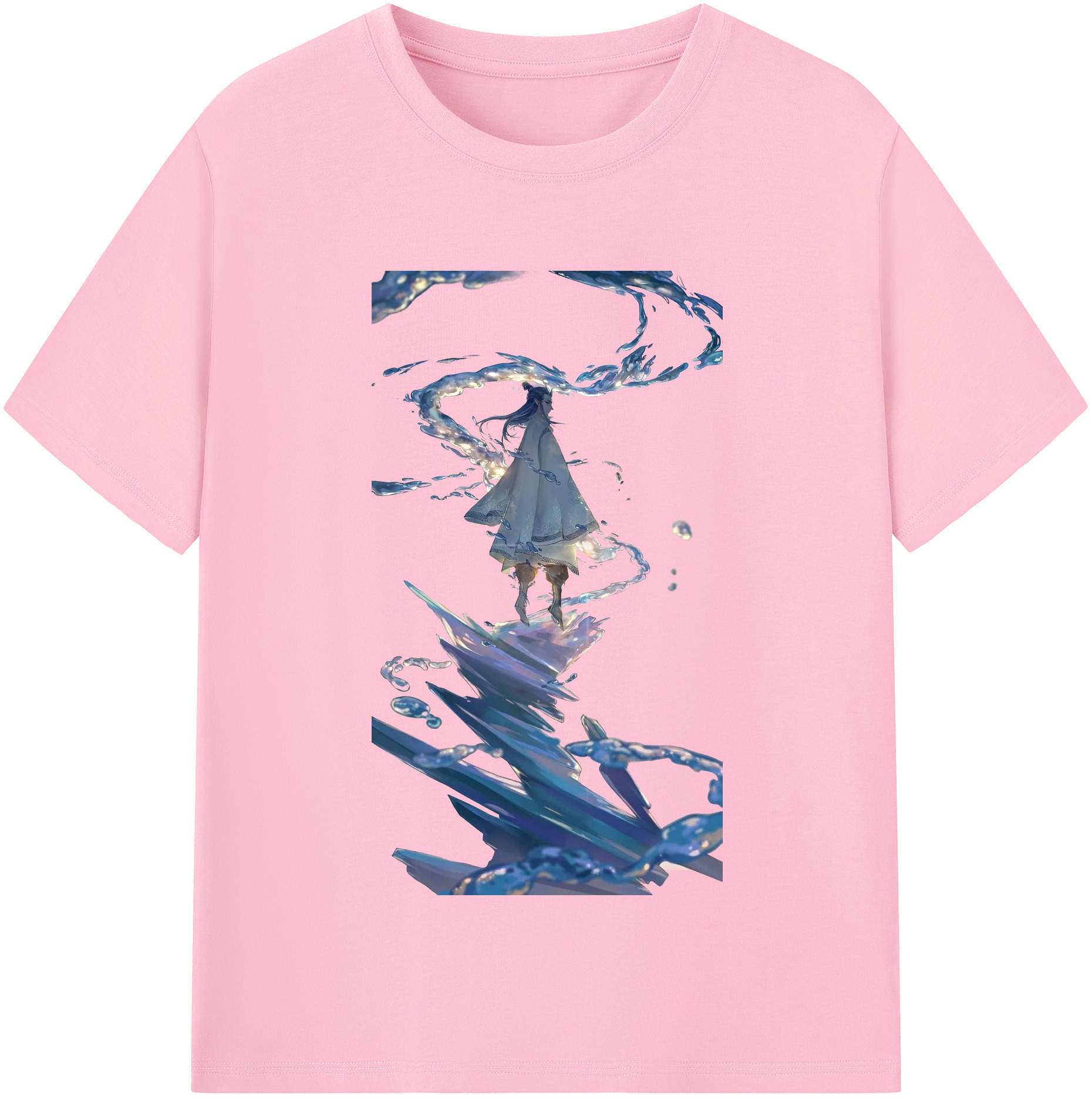 （画像用） Ne Zha 2 ナタ 魔童の大暴れ 綿100％半袖Tシャツ（フロントプリント）