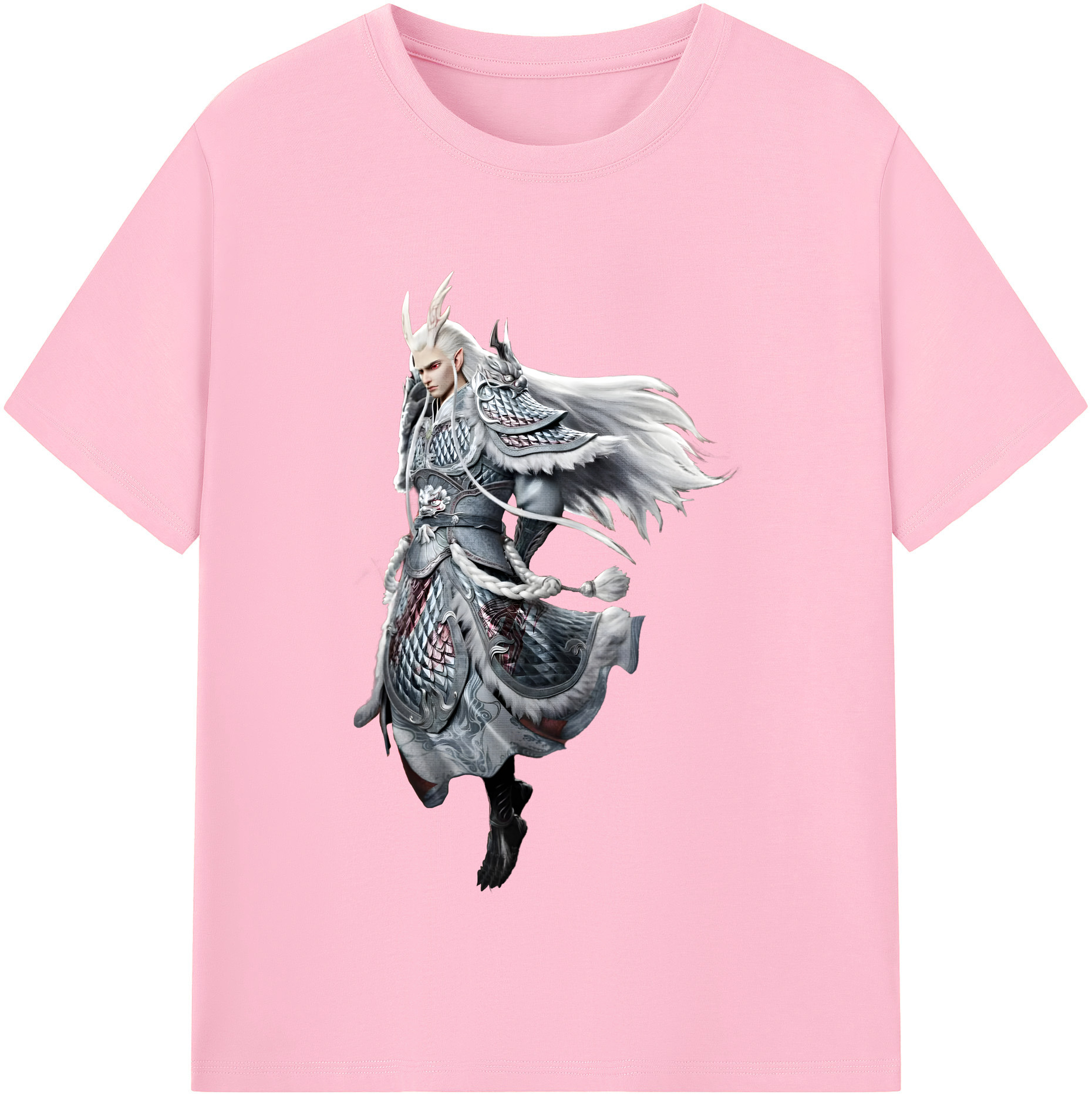 （画像用） Ne Zha 2 ナタ 魔童の大暴れ 綿100％半袖Tシャツ（フロントプリント）