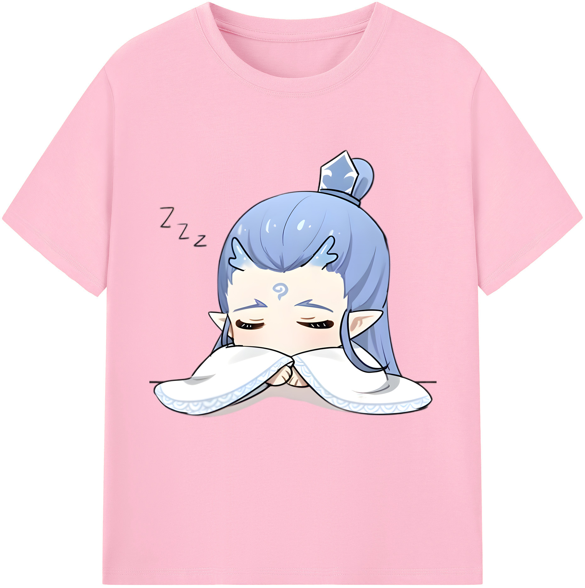 （画像用） Ne Zha 2 ナタ 魔童の大暴れ 綿100％半袖Tシャツ（フロントプリント）