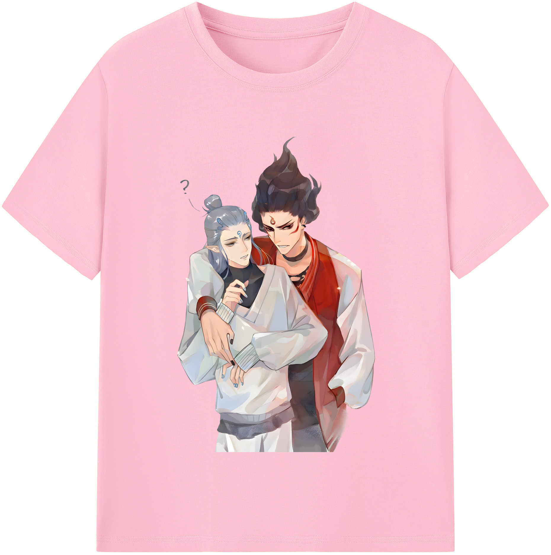 （画像用） Ne Zha 2 ナタ 魔童の大暴れ 綿100％半袖Tシャツ（フロントプリント）