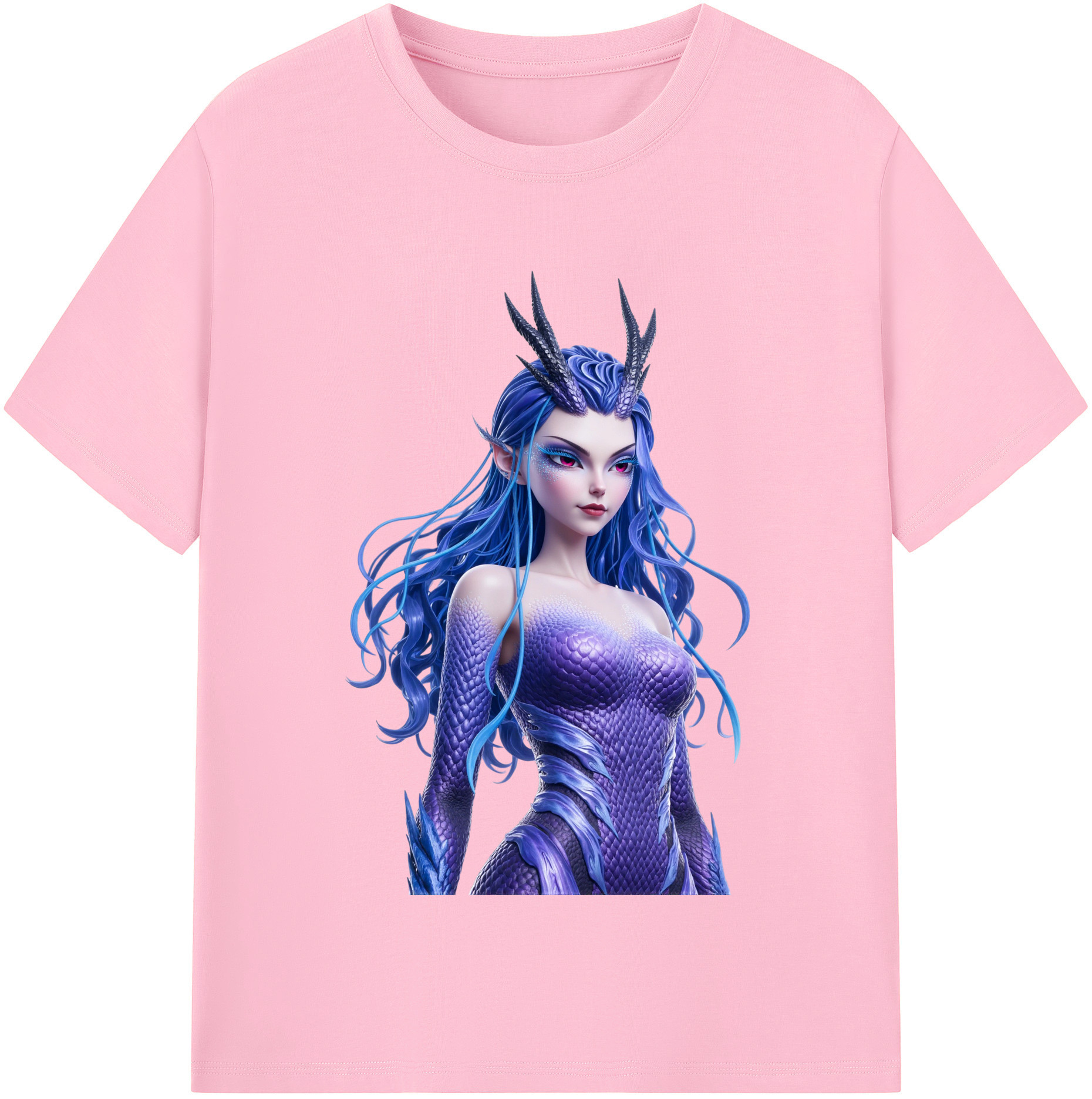 （画像用） Ne Zha 2 ナタ 魔童の大暴れ 綿100％半袖Tシャツ（フロントプリント）