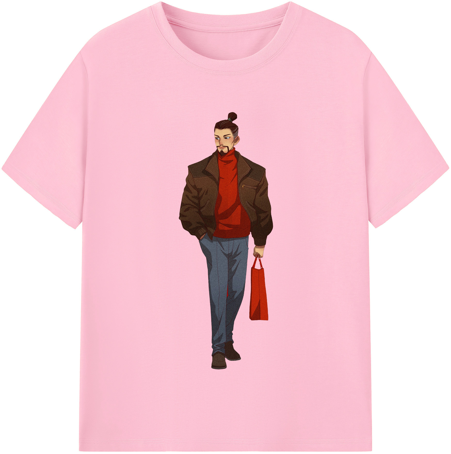 （画像用） Ne Zha 2 ナタ 魔童の大暴れ 綿100％半袖Tシャツ（フロントプリント）