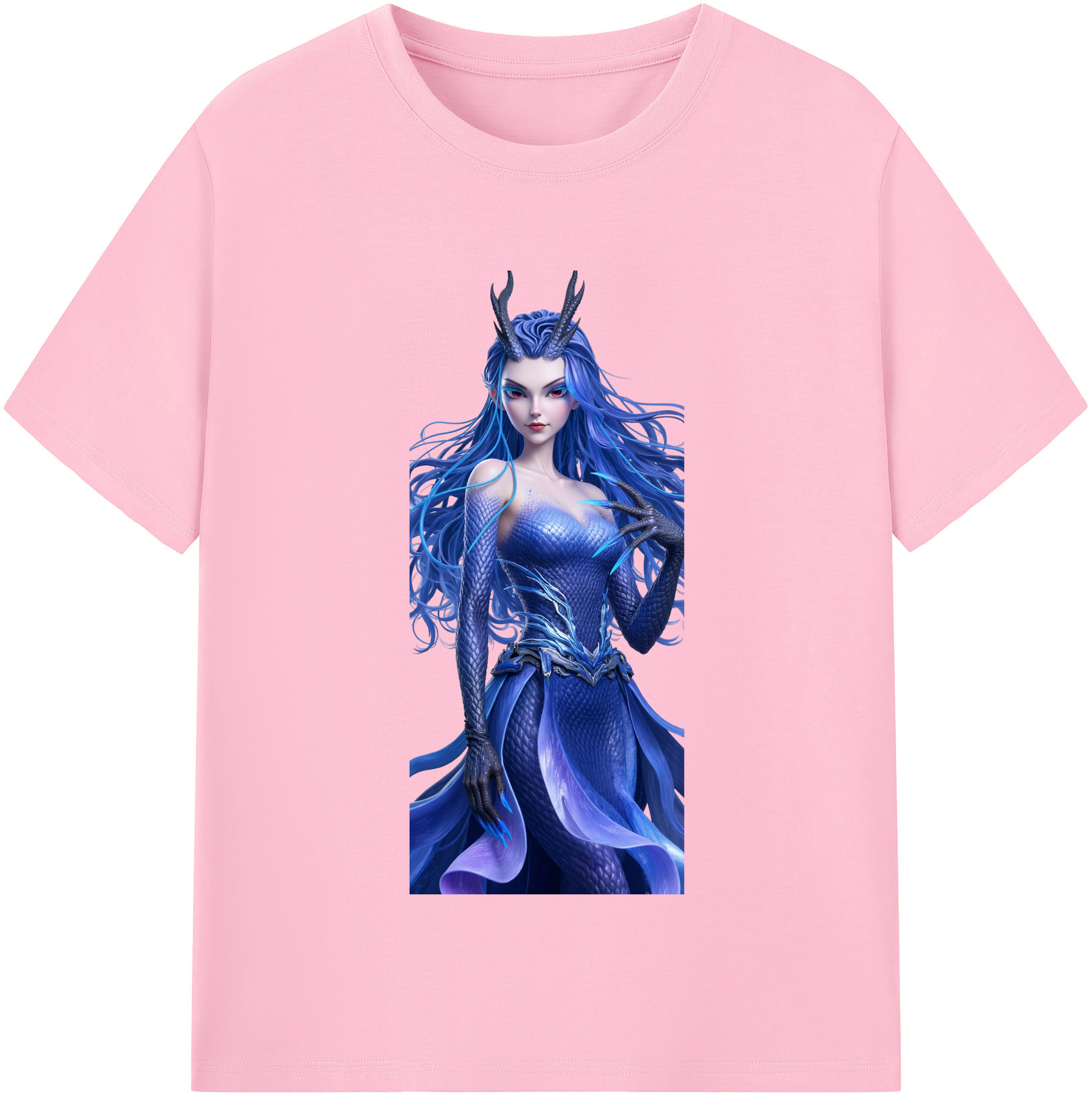 （画像用） Ne Zha 2 ナタ 魔童の大暴れ 綿100％半袖Tシャツ（フロントプリント）