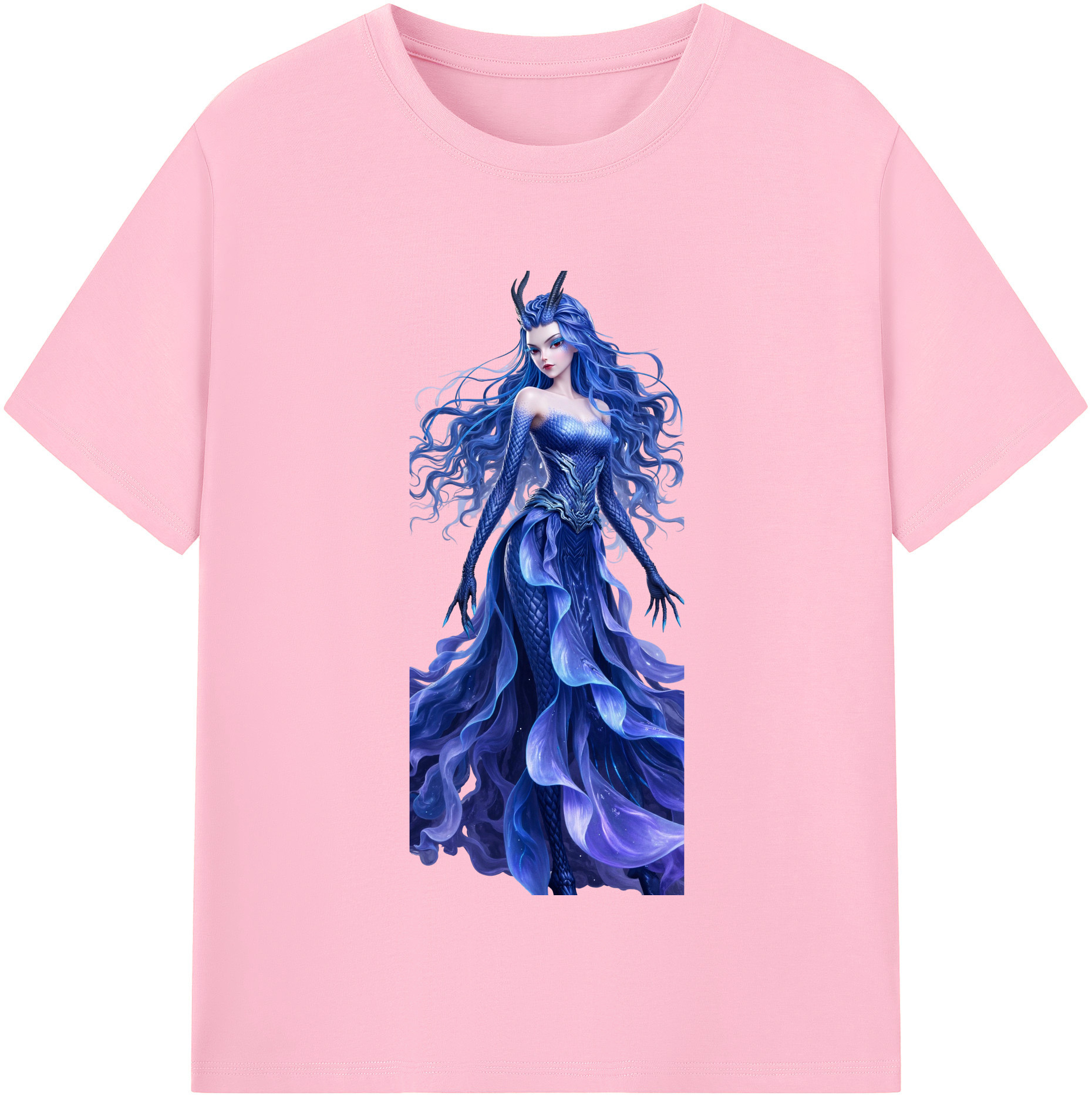 （画像用） Ne Zha 2 ナタ 魔童の大暴れ 綿100％半袖Tシャツ（フロントプリント）