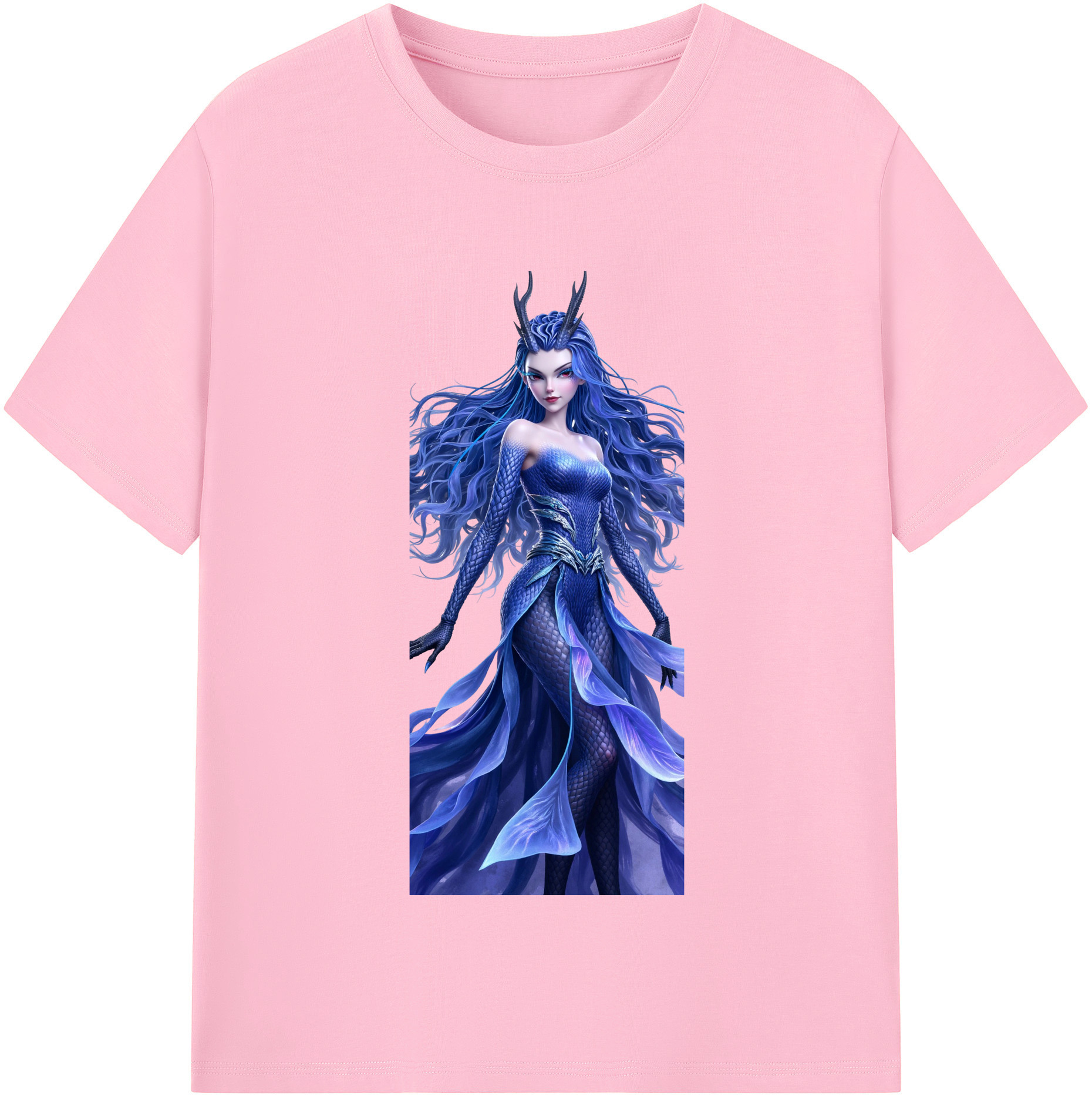 （画像用） Ne Zha 2 ナタ 魔童の大暴れ 綿100％半袖Tシャツ（フロントプリント）