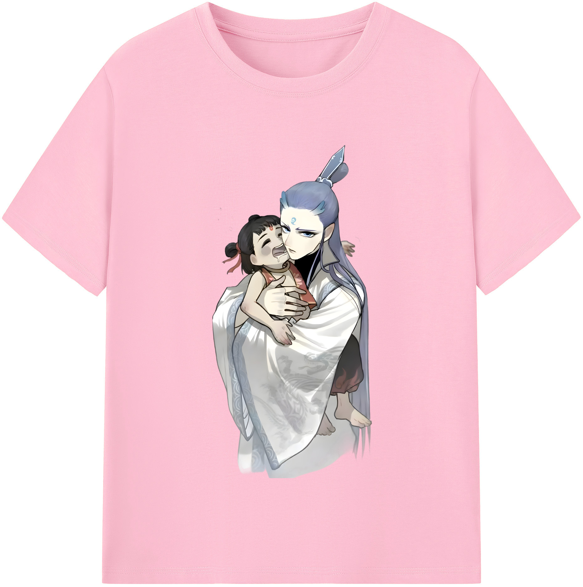 （画像用） Ne Zha 2 ナタ 魔童の大暴れ 綿100％半袖Tシャツ（フロントプリント）