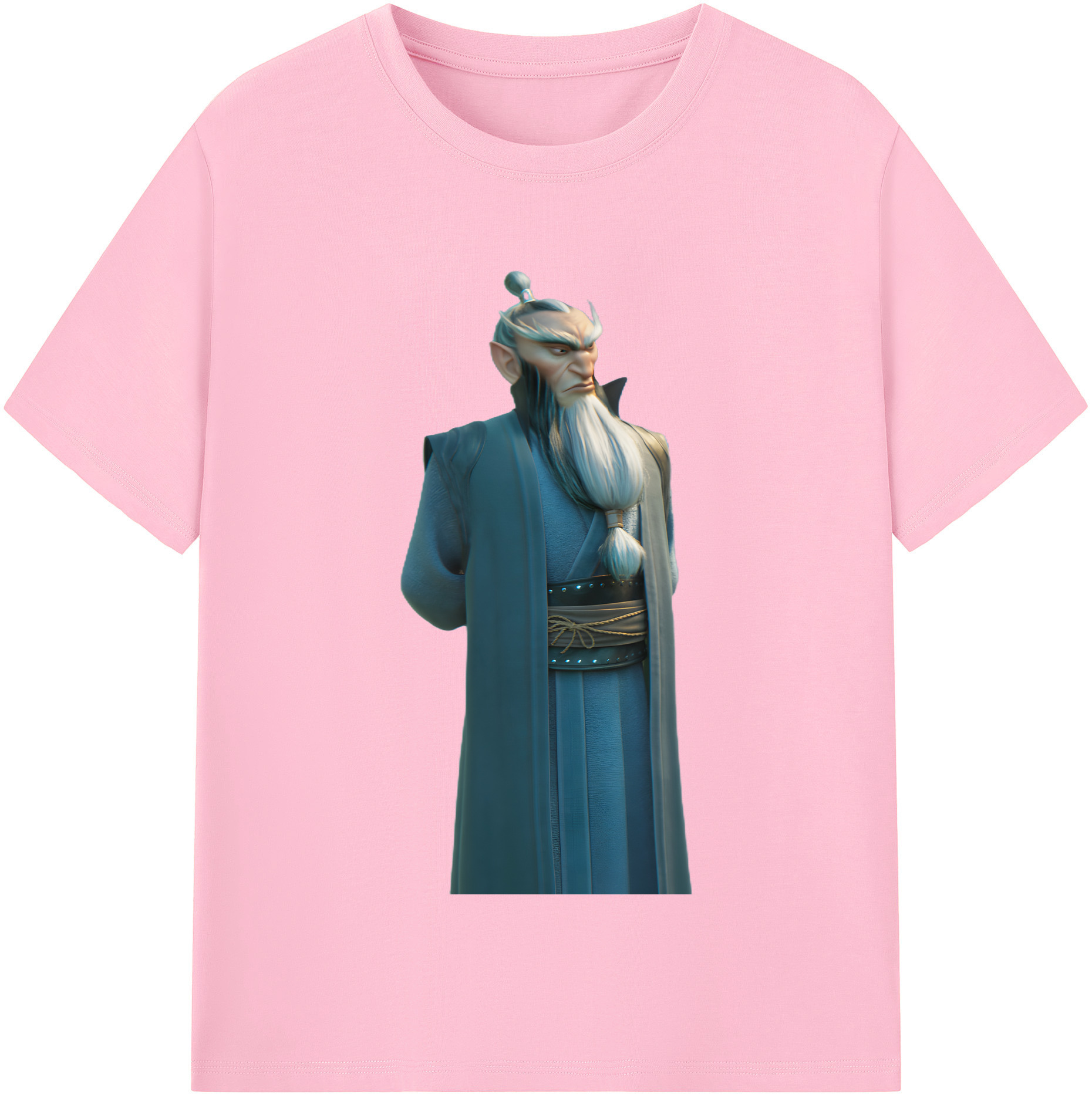 （画像用） Ne Zha 2 ナタ 魔童の大暴れ 綿100％半袖Tシャツ（フロントプリント）