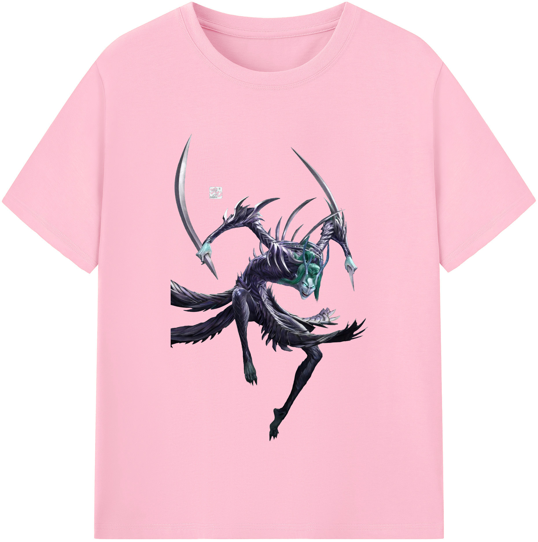（画像用） Ne Zha 2 ナタ 魔童の大暴れ 綿100％半袖Tシャツ（フロントプリント）